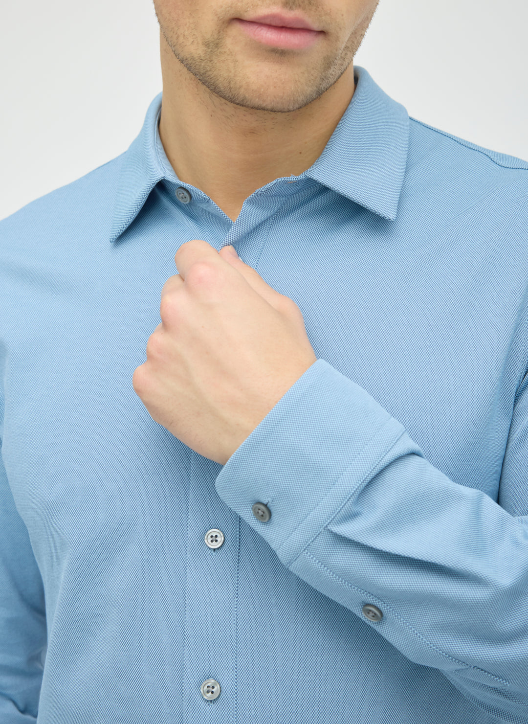 City Tech Slim Fit Birdseye Shirt