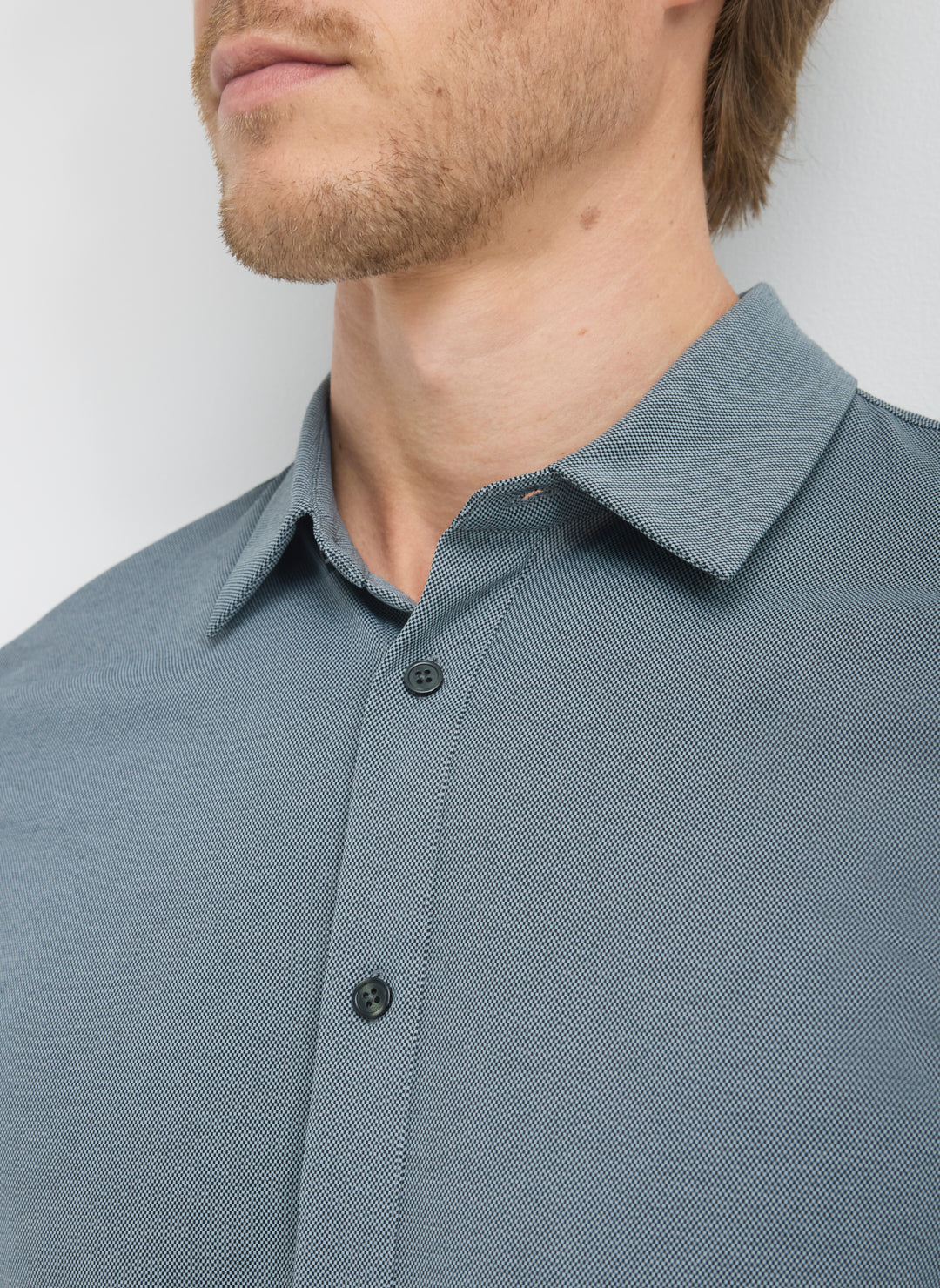 City Tech Slim Fit Birdseye Shirt