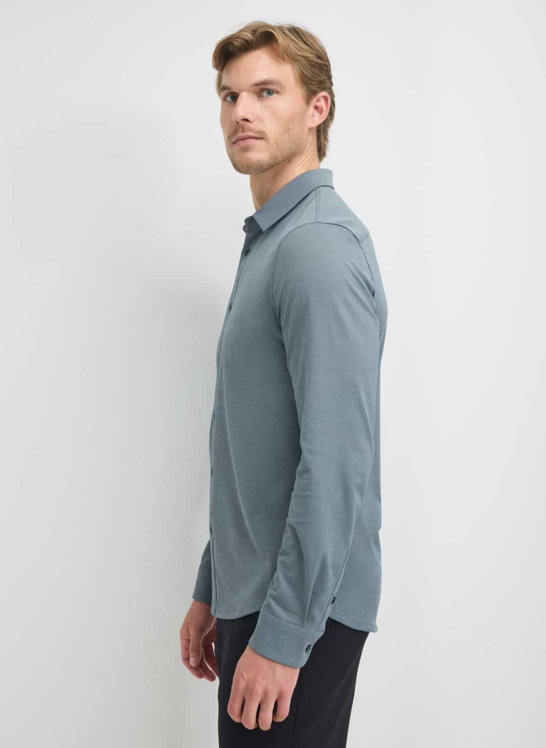 City Tech Slim Fit Birdseye Shirt