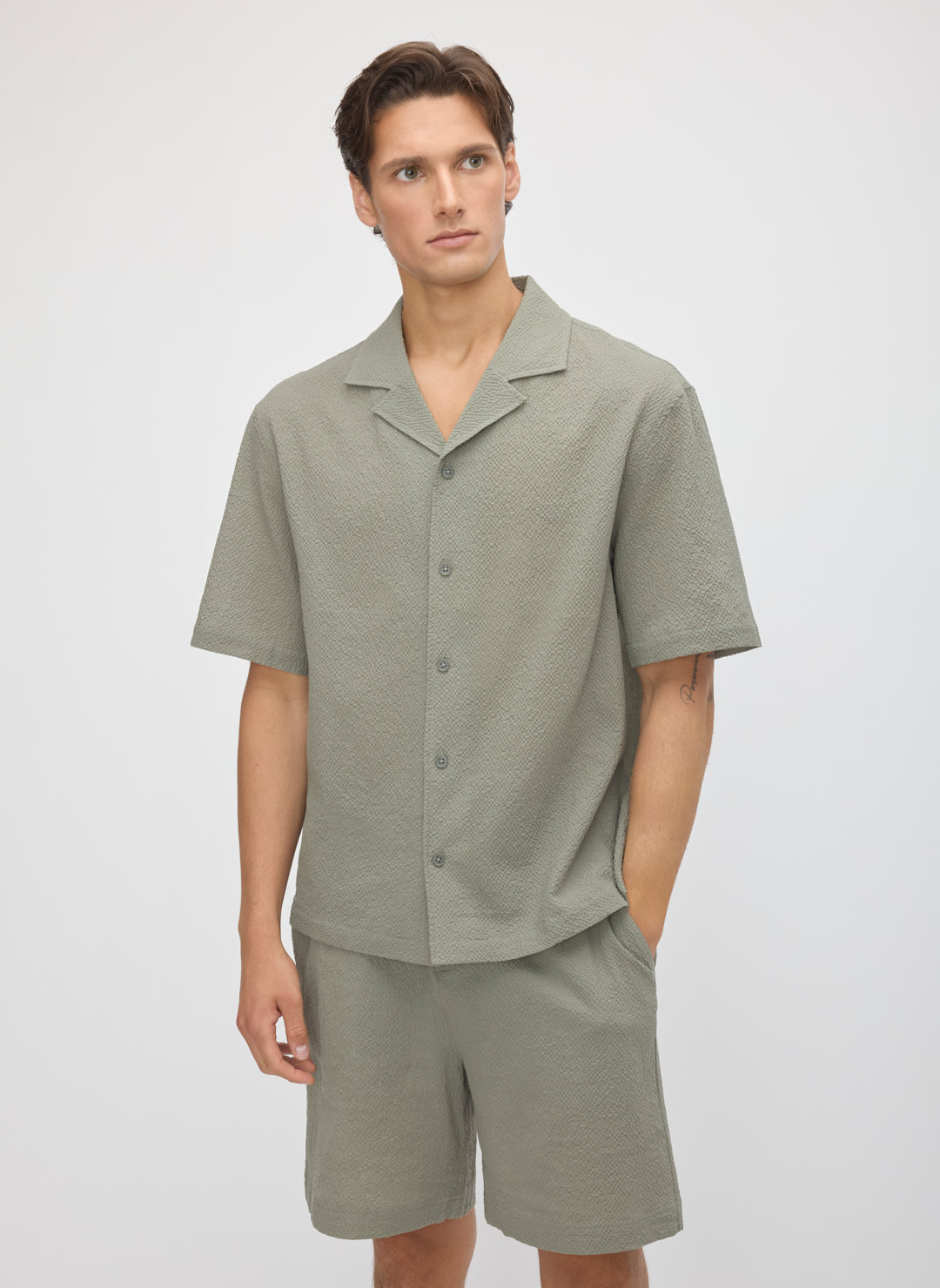 Seersucker Camp Shirt