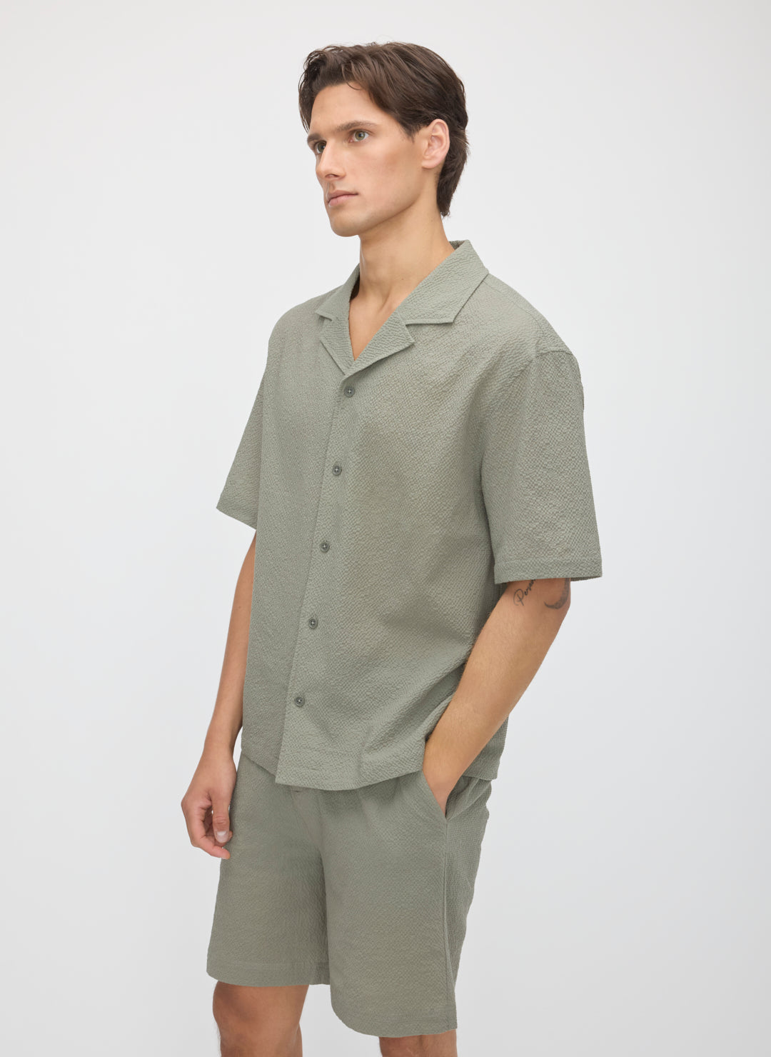 Seersucker Camp Shirt