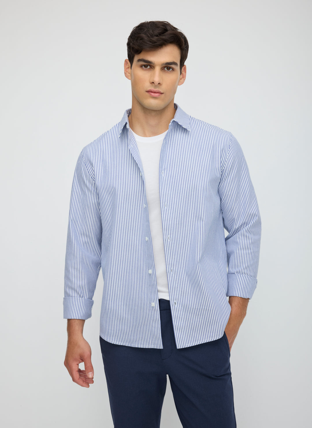 Chemise Homme Gris Foncé O/V32 Chemise Homme Gris Foncé O/V32