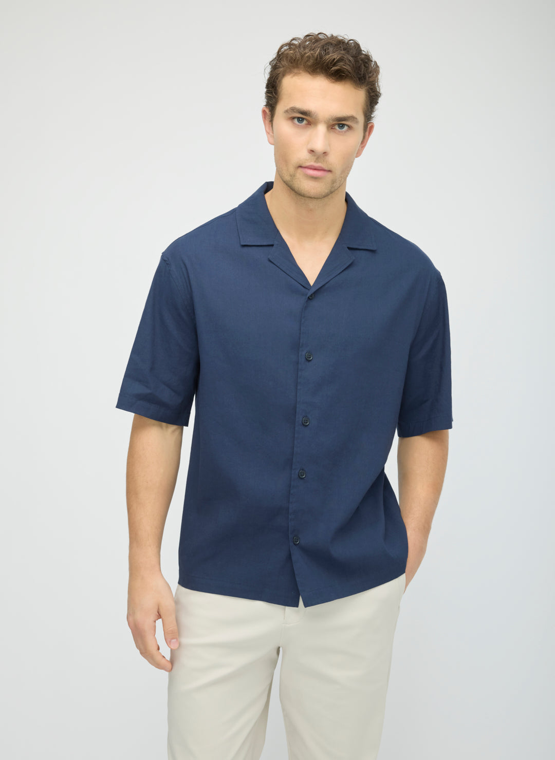Comfort Linen Camp Shirt