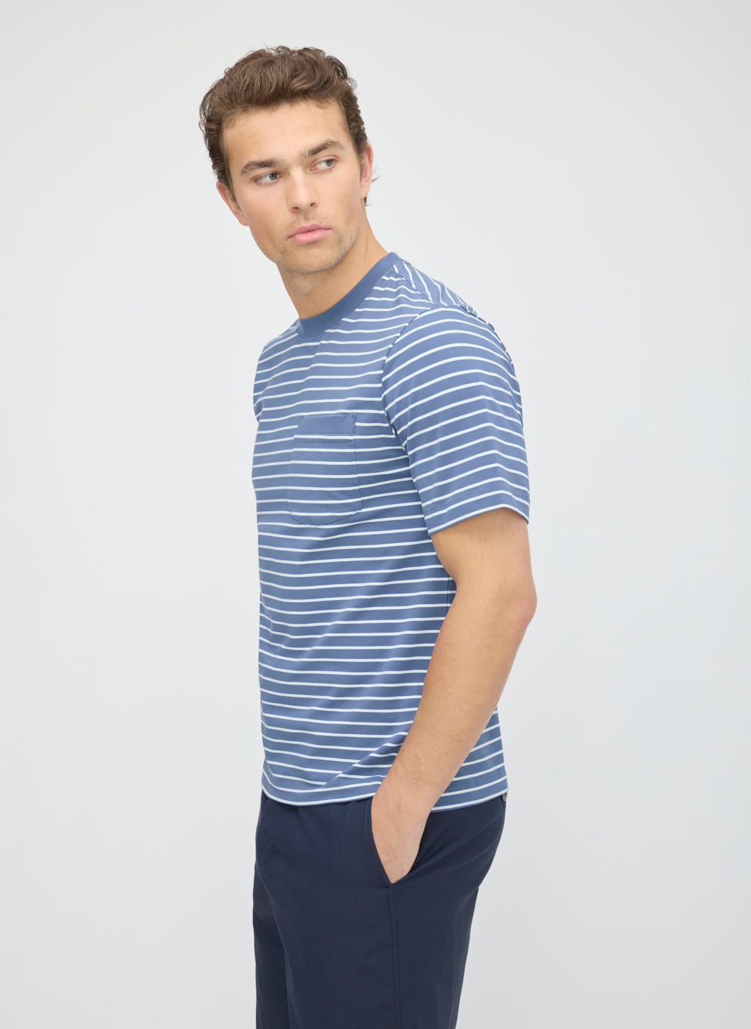 Stanton Striped Pocket Tee