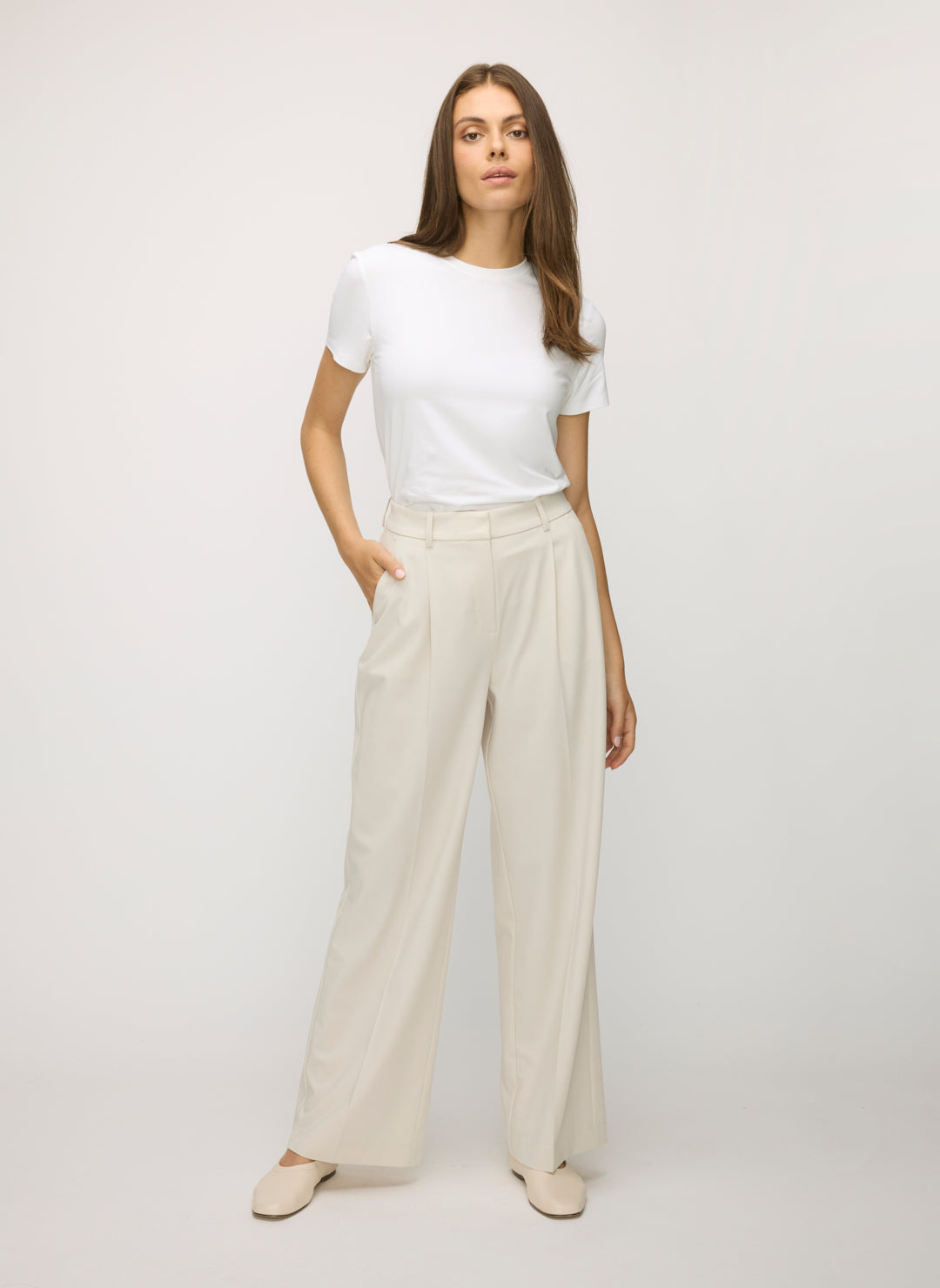 On Time Pleated Trousers