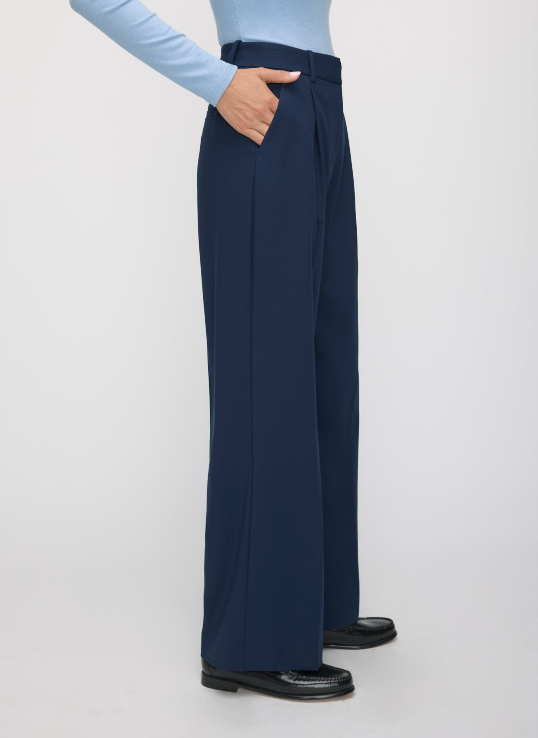 On Time Pleated Trousers