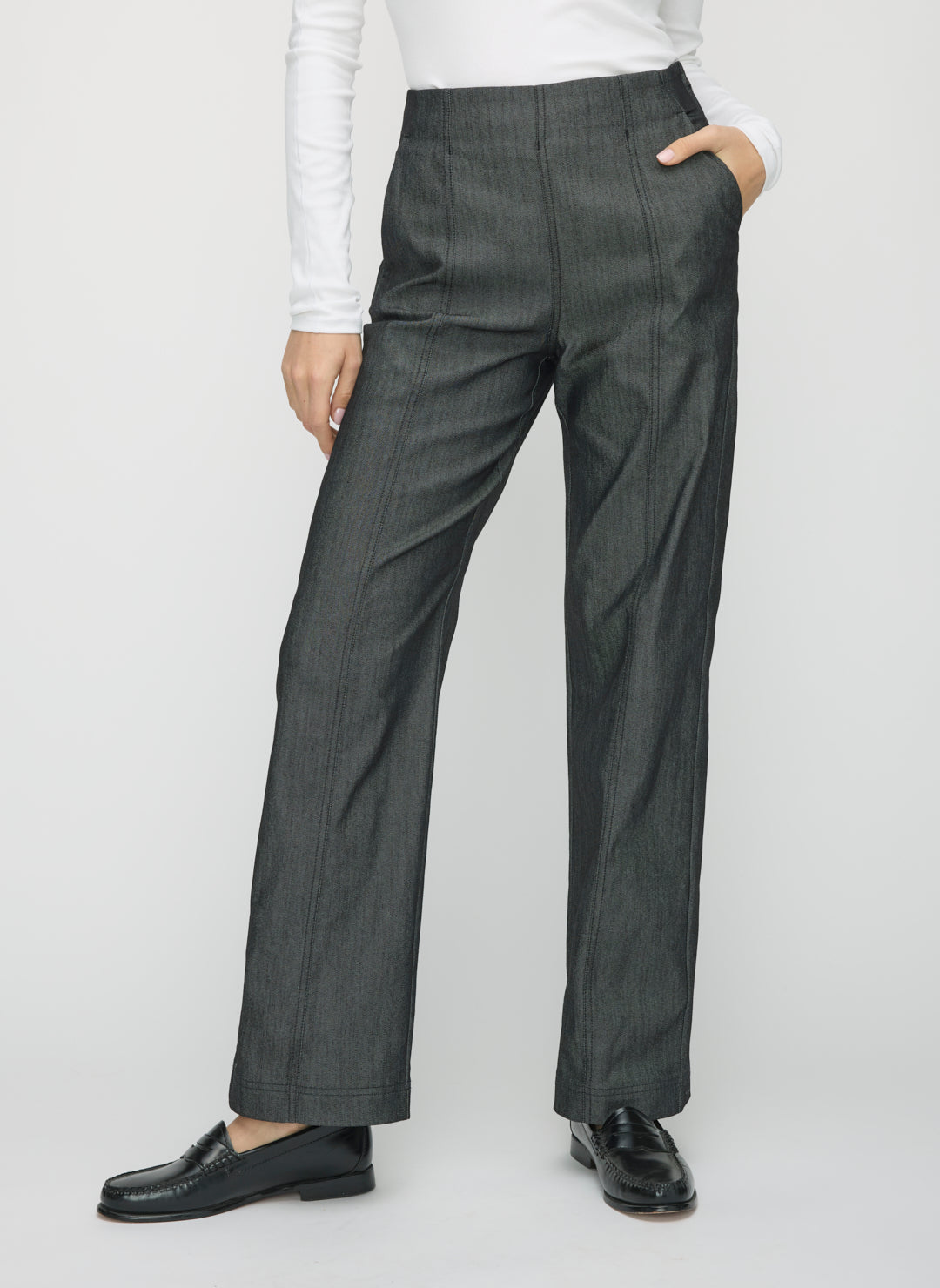 Adira Wide Leg Denim Pants