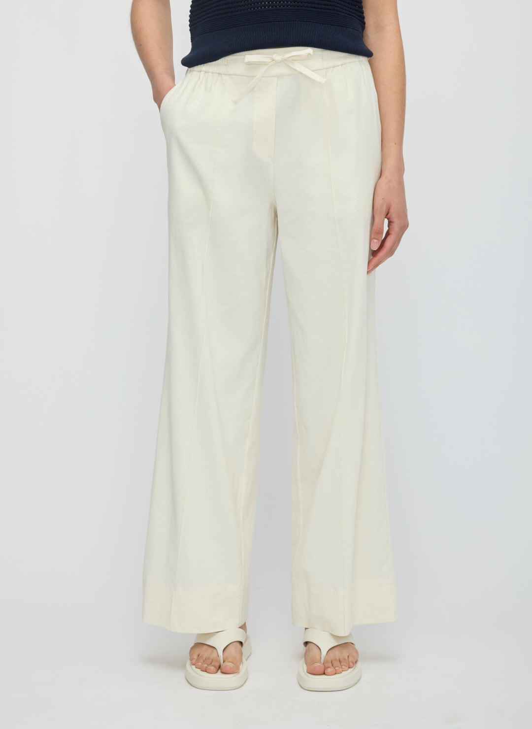Lyon Linen Wide Leg Trouser