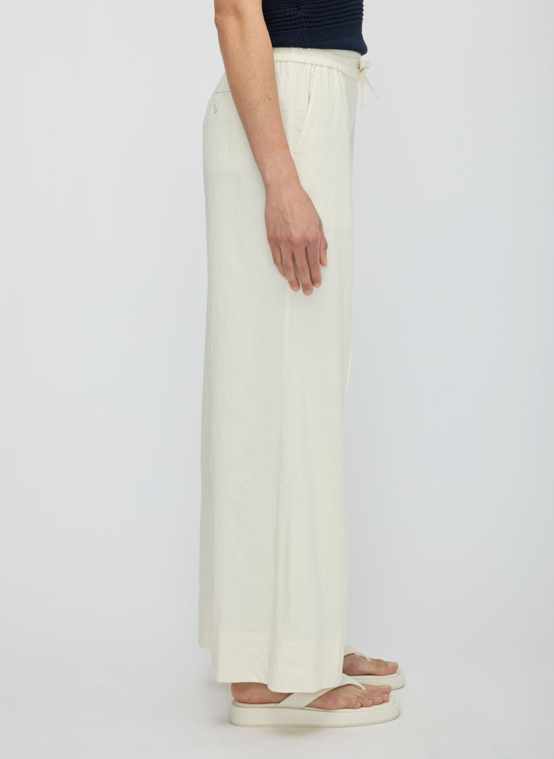 Lyon Linen Wide Leg Trouser