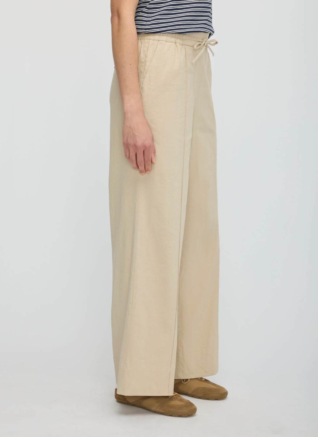 Lyon Linen Wide Leg Trouser