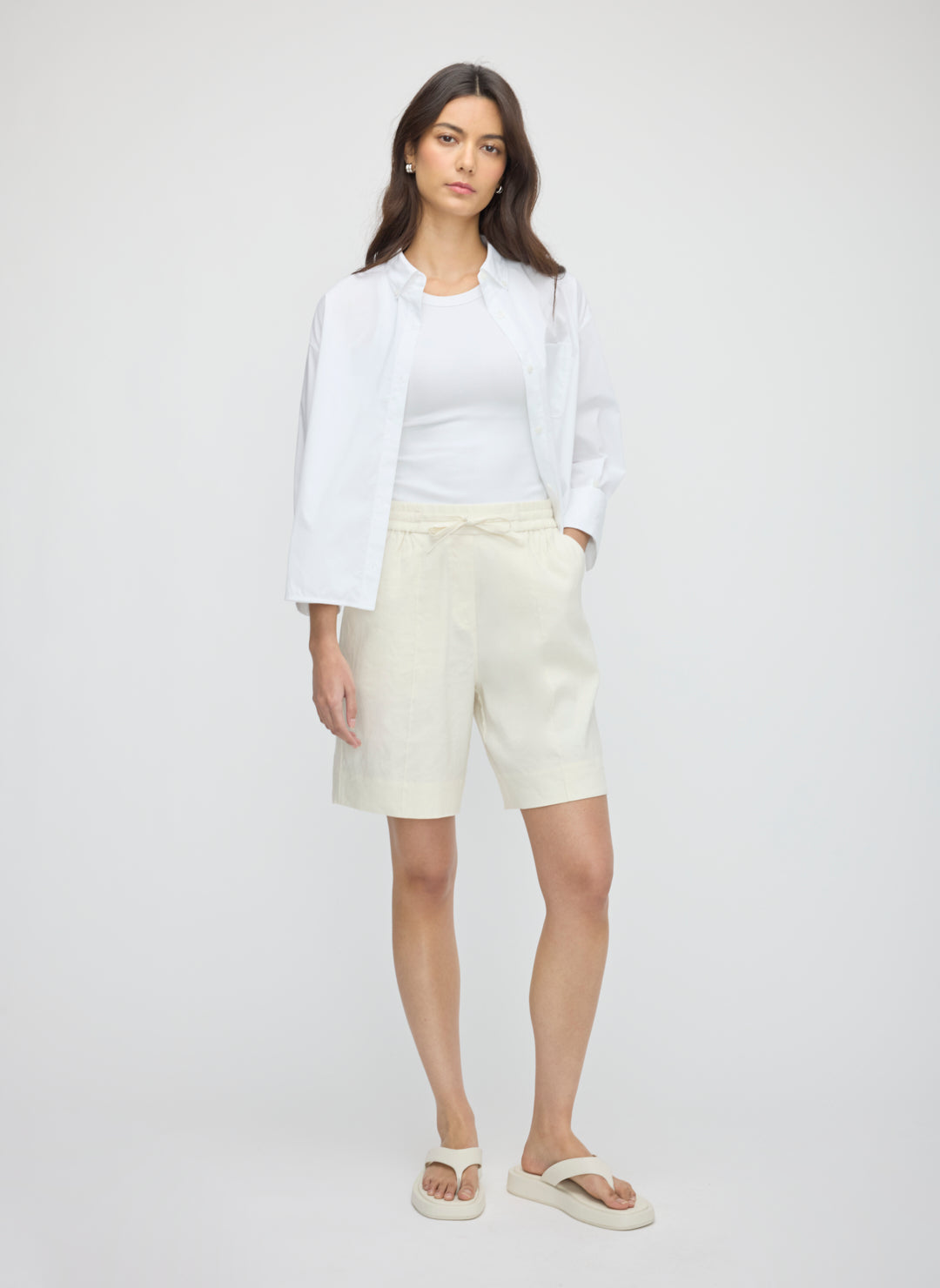 Lyon Linen Pull On Short