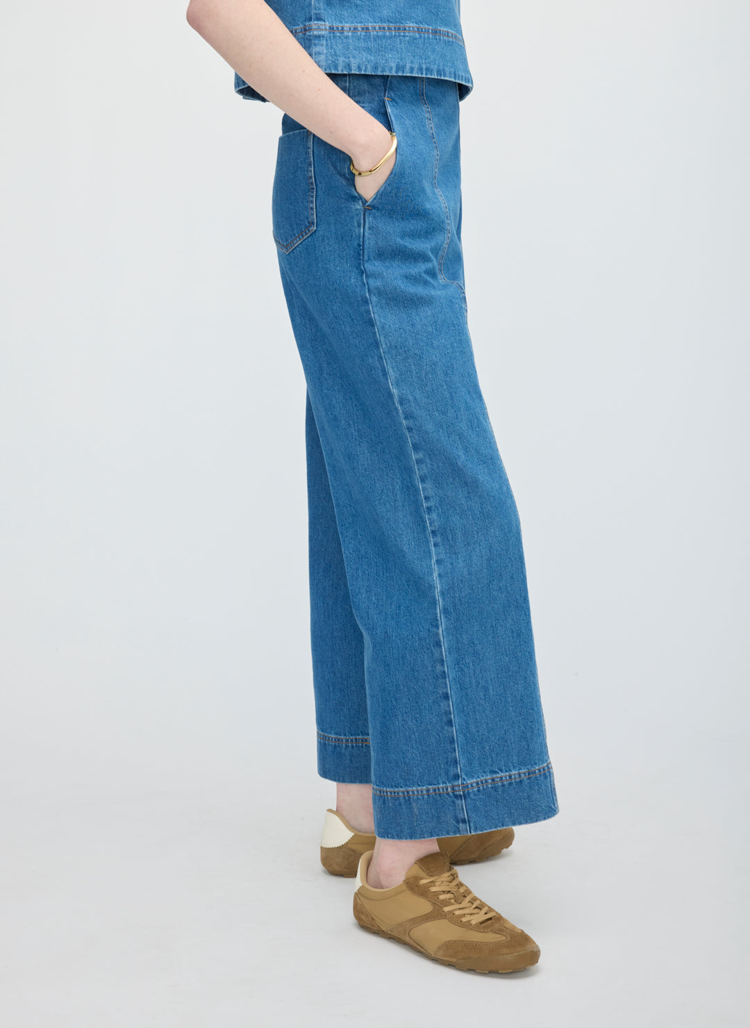 Kit Cotton True Indigo Ankle Pant