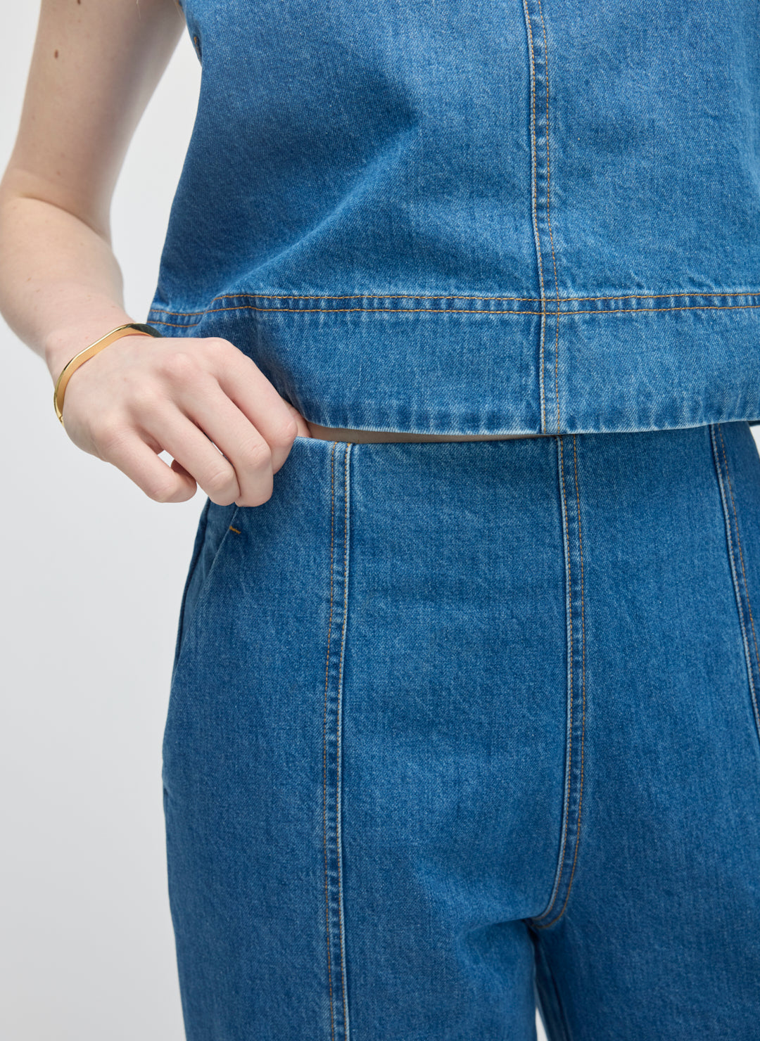 Kit Cotton True Indigo Ankle Pant | Kit and Ace