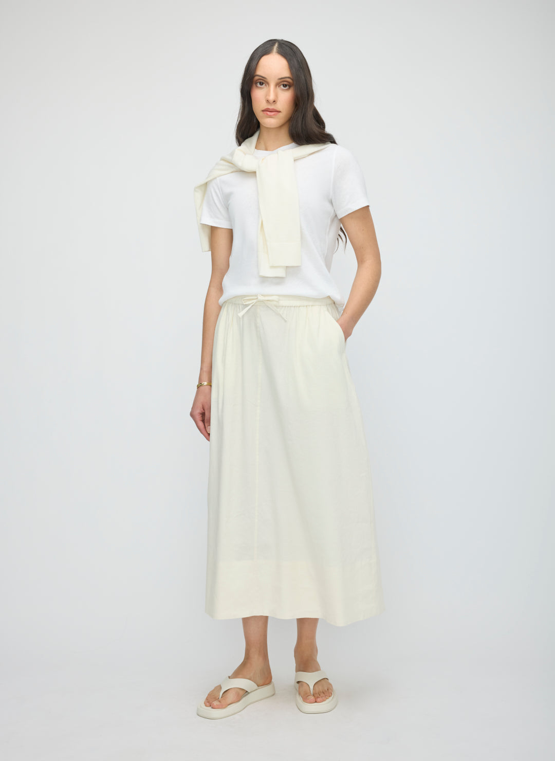 Lyon Linen Maxi Skirt