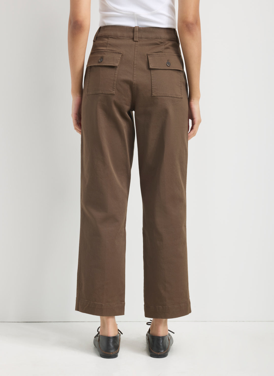 Twill Ease Straight Leg Pant
