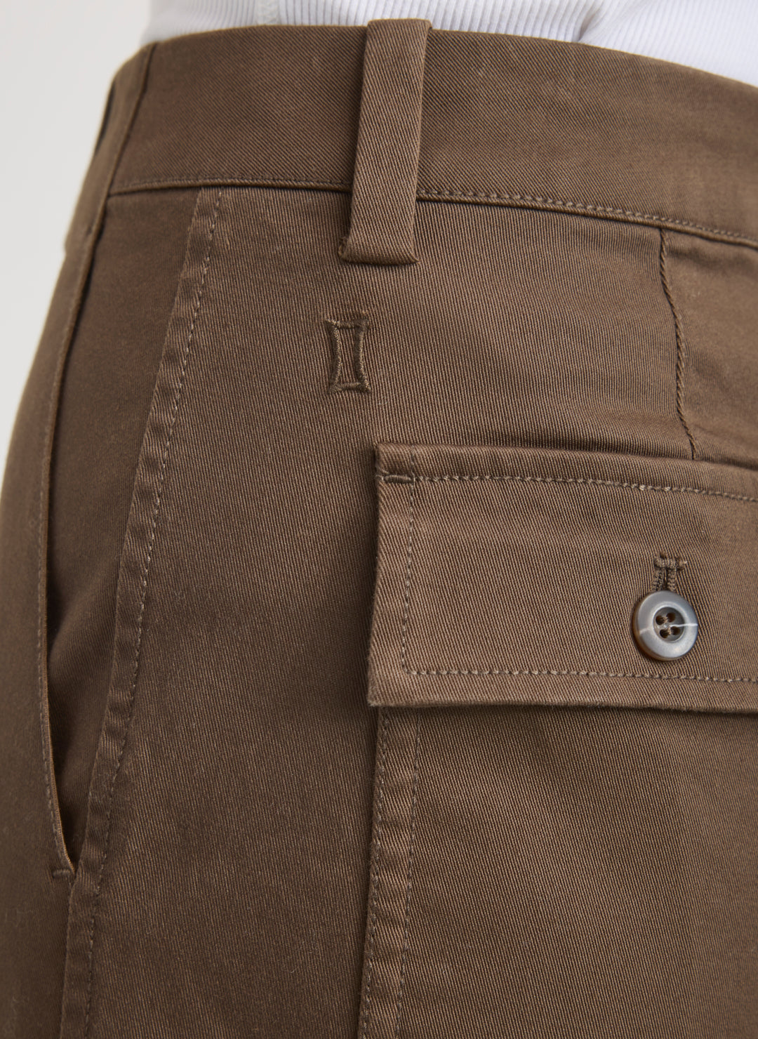 Twill Ease Straight Leg Pant