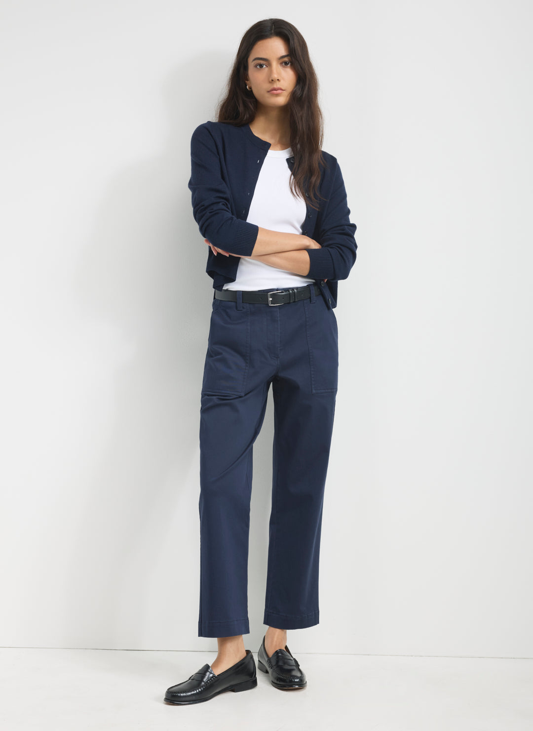 Twill Ease Straight Leg Pant