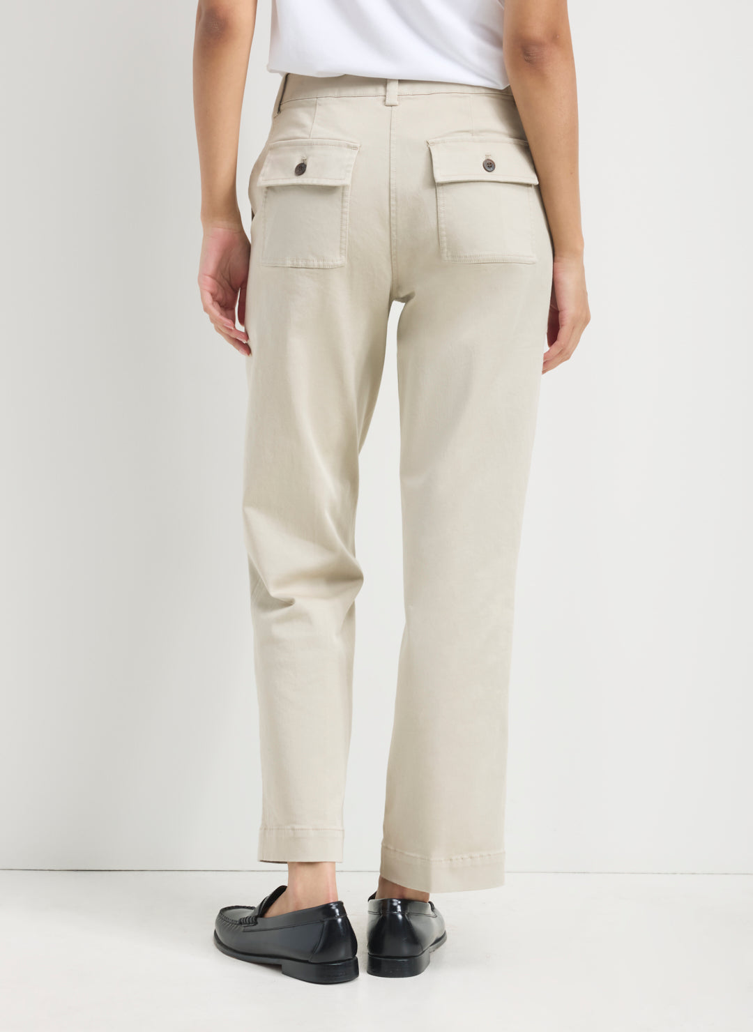 Twill Ease Straight Leg Pant