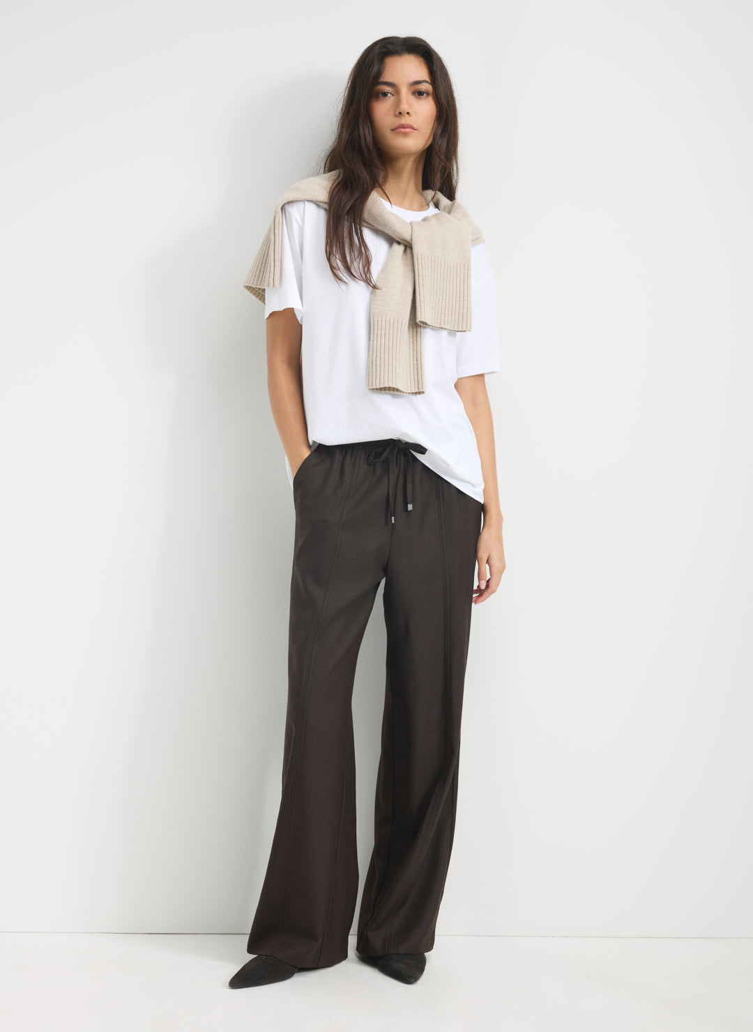 Studio Wool Pull On Trouser