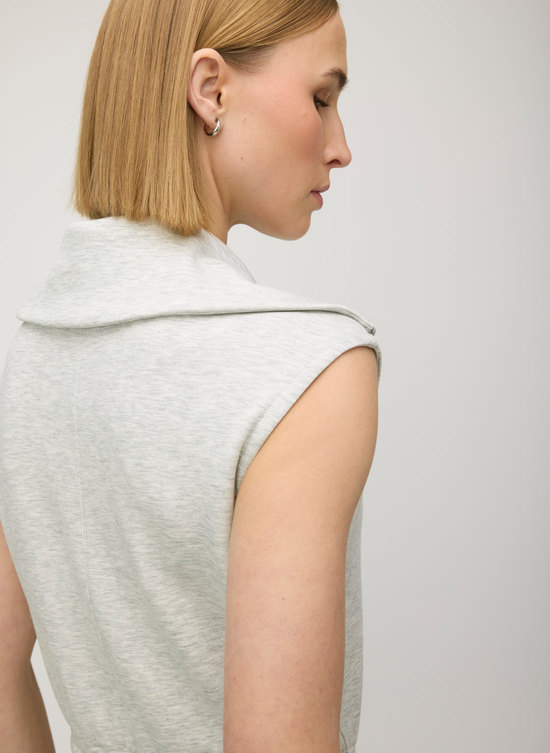 トップス draw drawers Leotard Pile T-shirts SAND Sophia 1/4 Zip Sleeveless Sweatshirt Dress | Women's Dresses