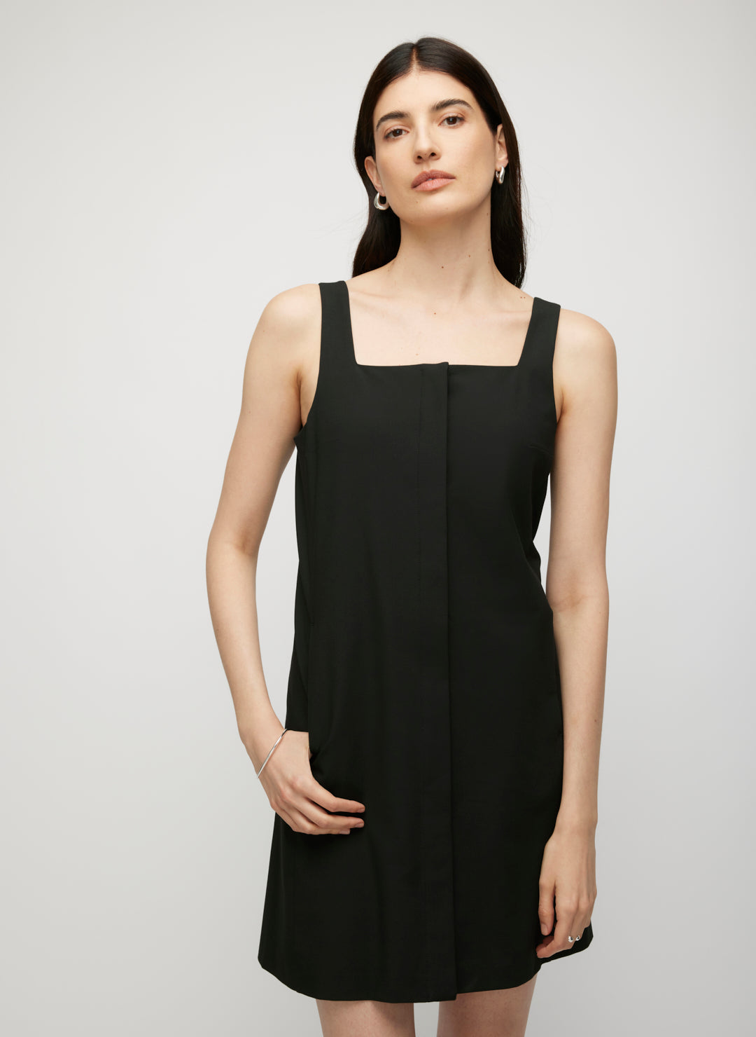 kit and ace back to front dress black Serenity Shift Dress