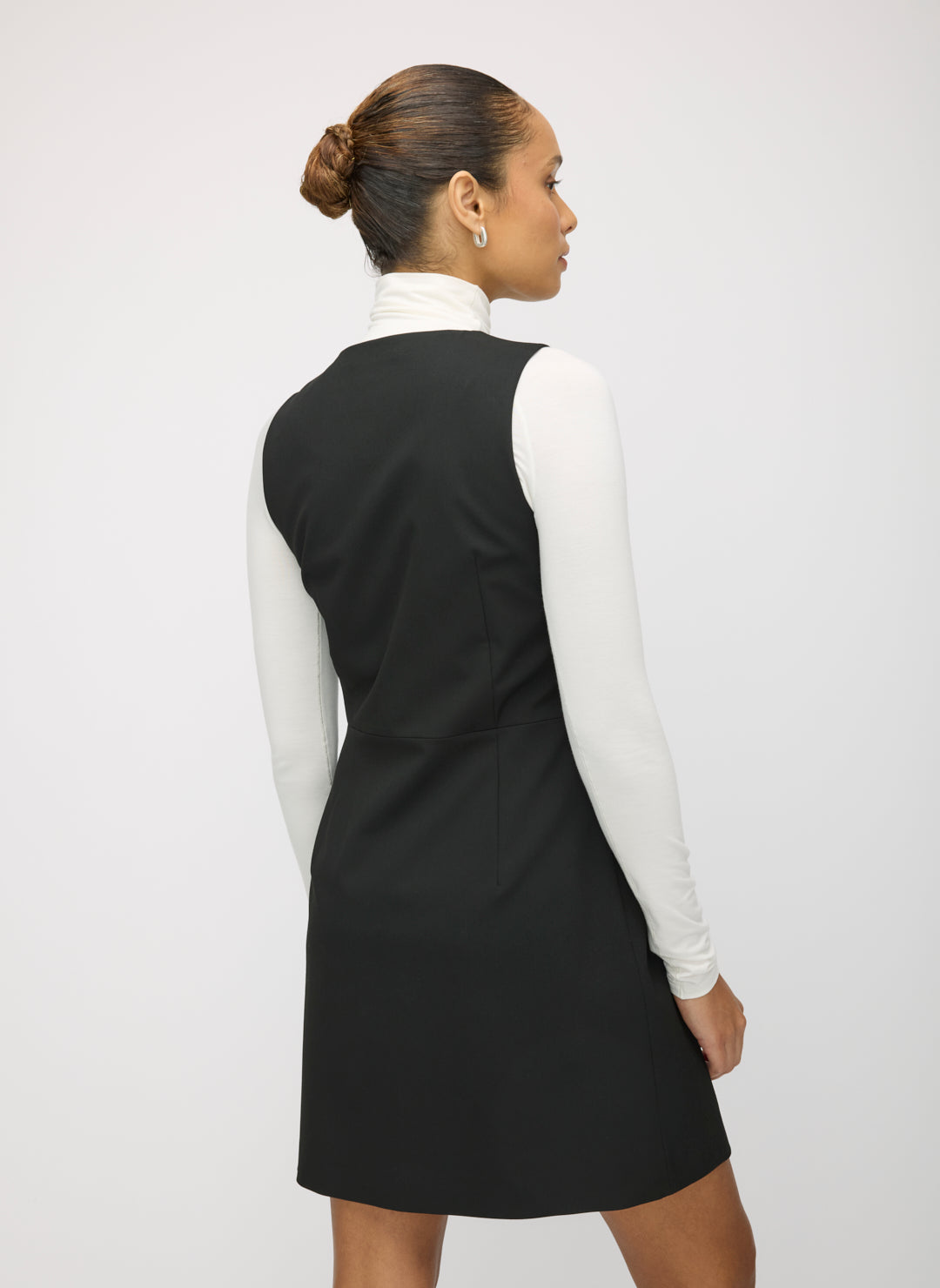 kit and ace back to front dress black Seymour Vest Dress