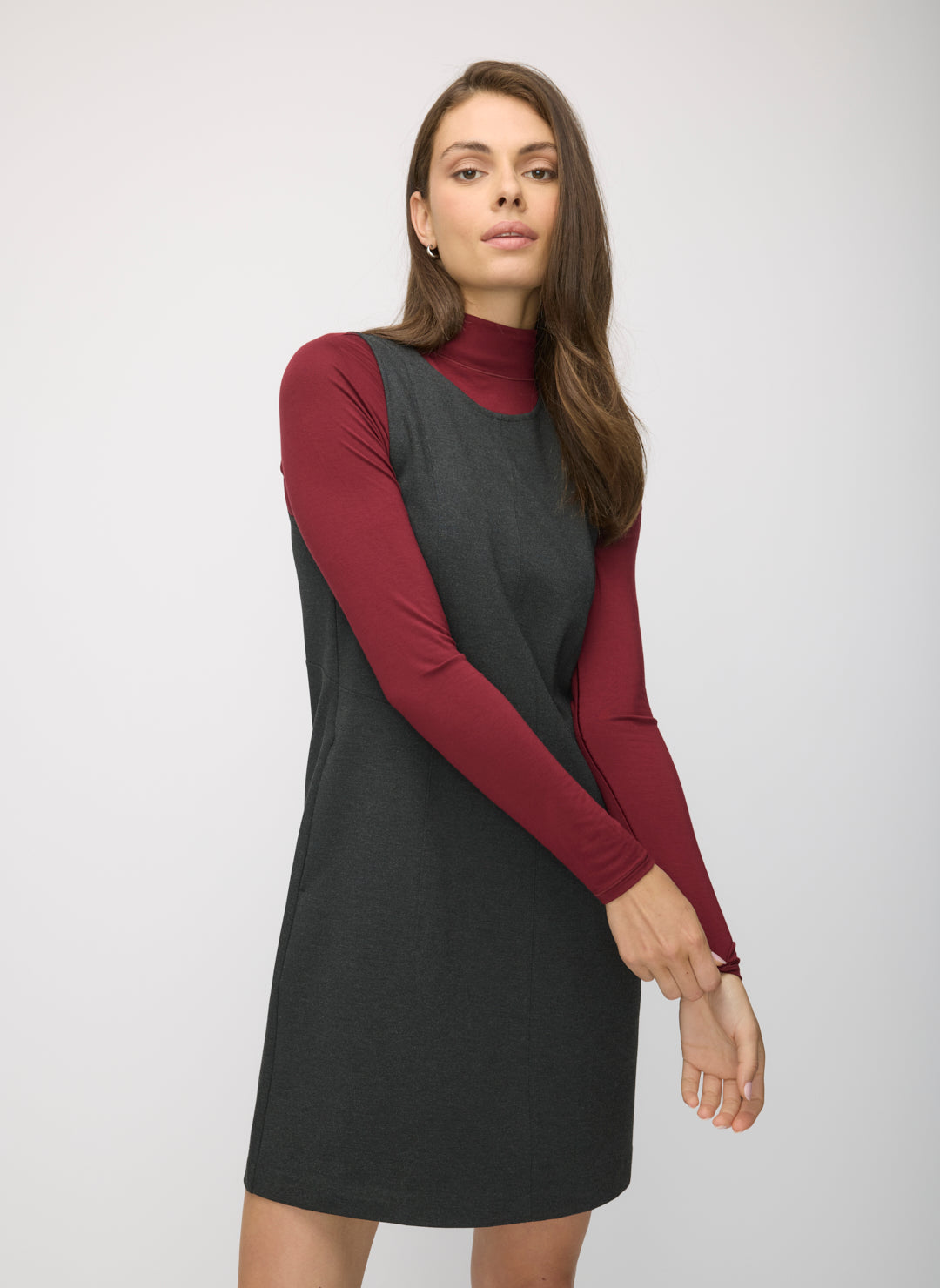 kit and ace back to front dress black Serenity Shift Dress