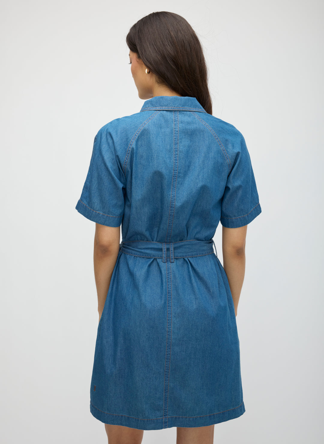 IndiFlow Denim Shortsleeve Shirt Dress