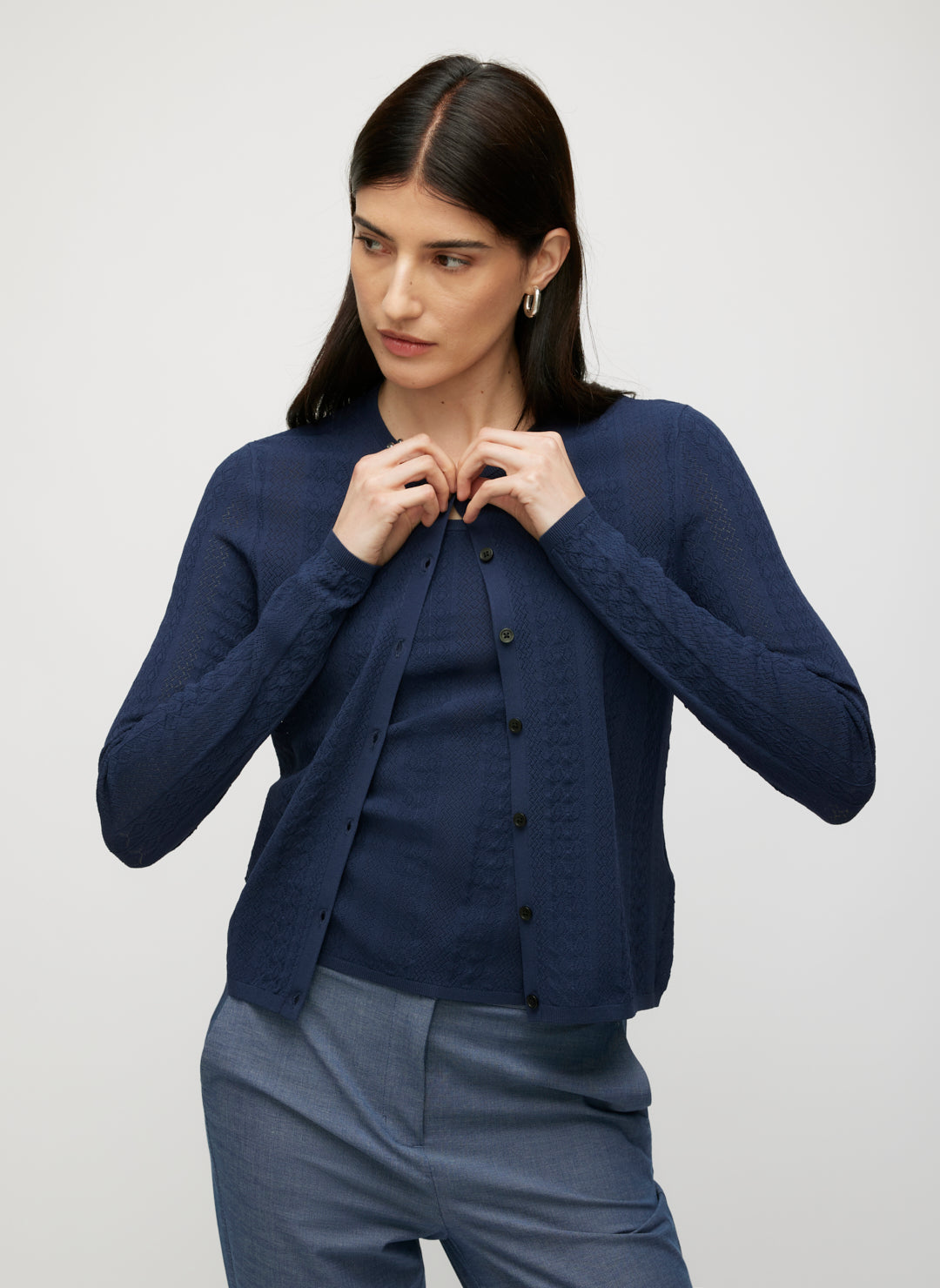 Farrah Fitted Sweater Cardigan | Kit and Ace