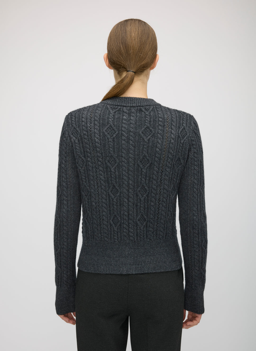 Willa Cashmere Cableknit Cardigan