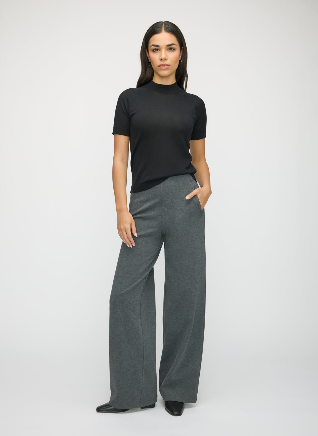 Silk Cashmere Mockneck Sweater