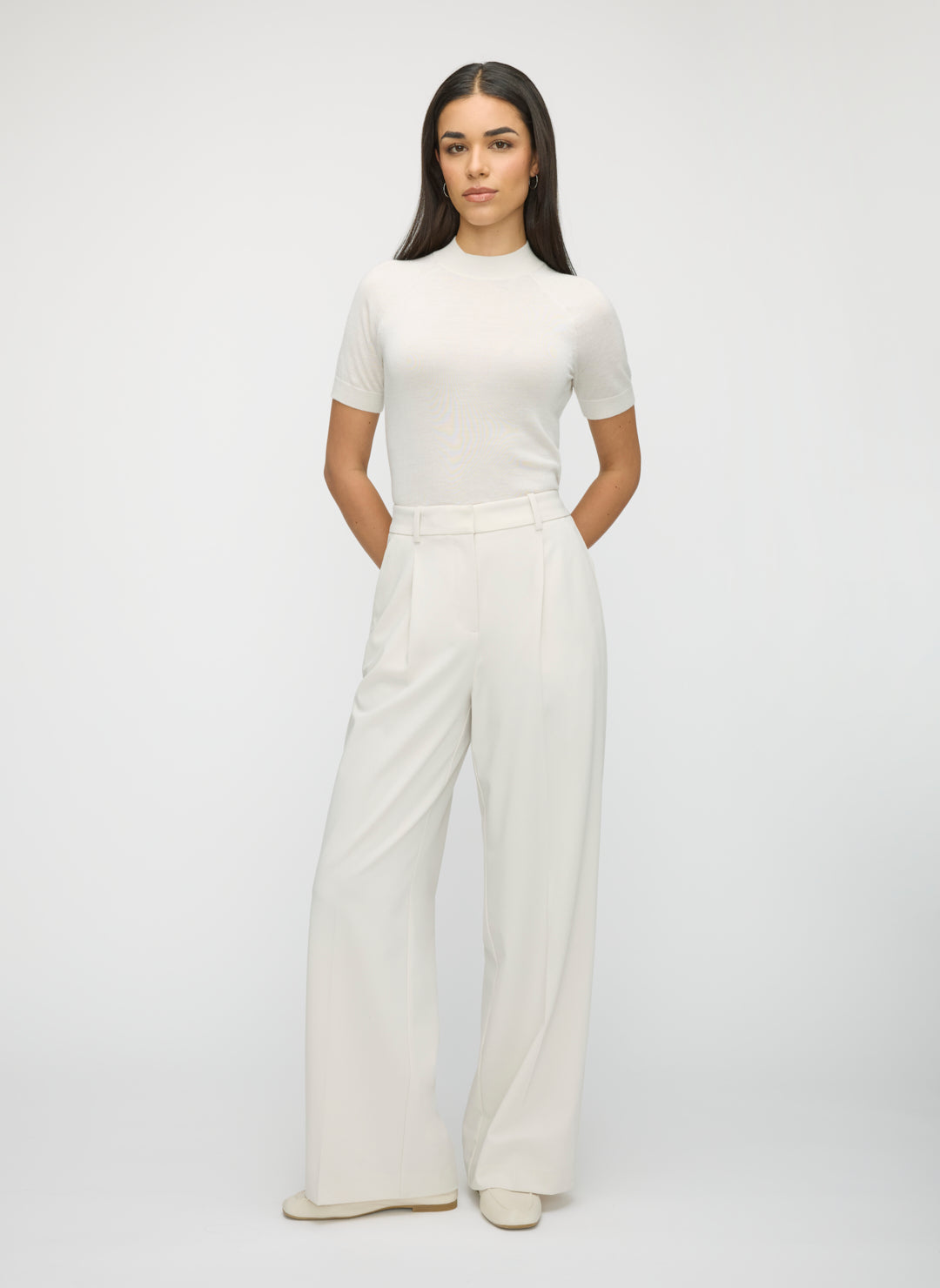 Silk Cashmere Mockneck Sweater