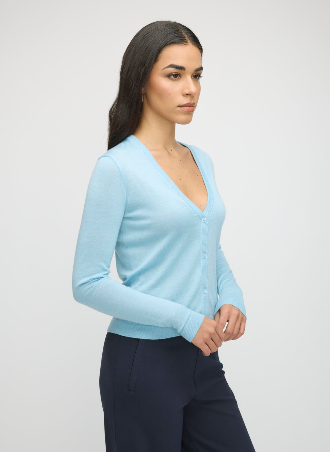 Silk Cashmere Cardigan Sweater