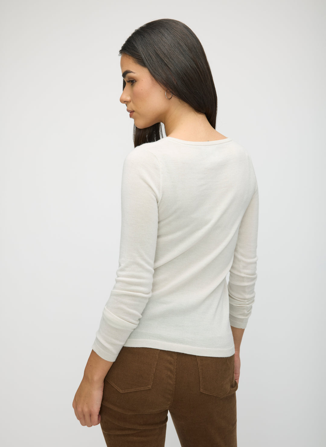 Silk Cashmere Scoopneck Sweater