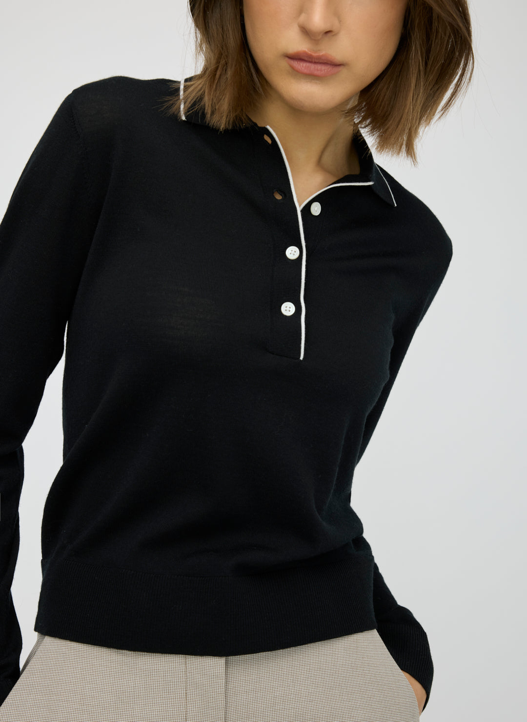 Vale Merino Polo Sweater