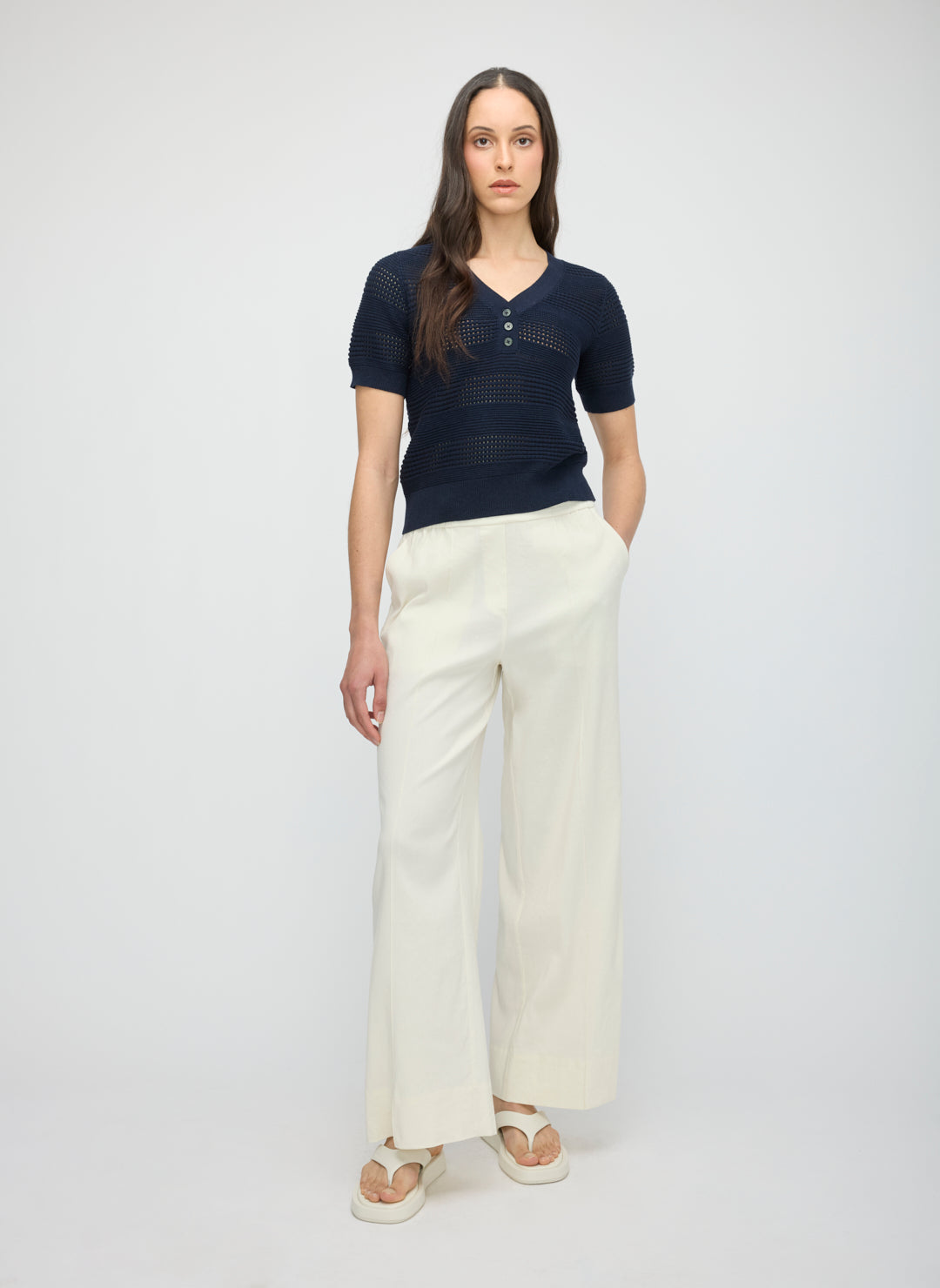 SilkStitch Easy Care Short Sleeve Henley
