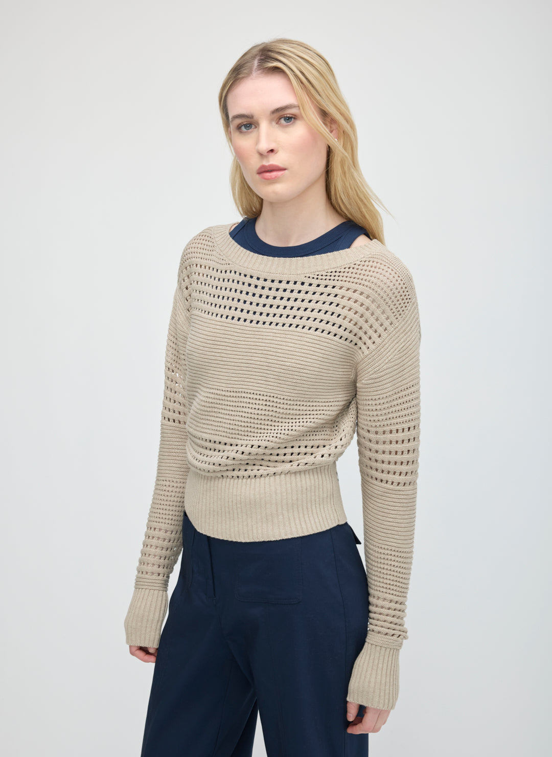 SilkStitch Easy Care Boatneck Sweater