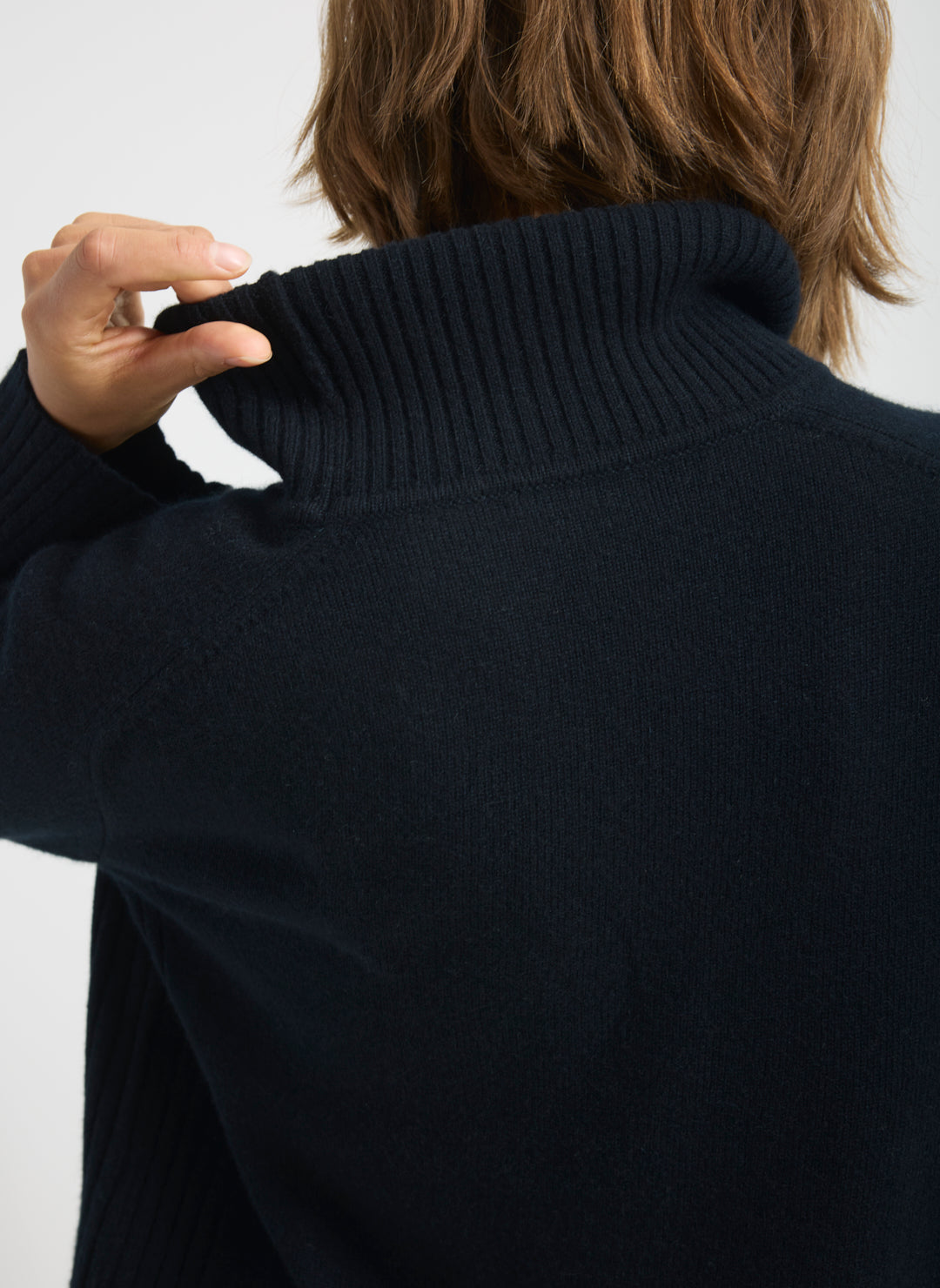 Kit Cashmerino Relaxed Funnel Neck Sweater