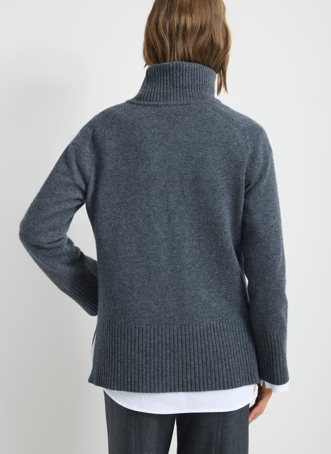 Kit Cashmerino Relaxed Funnel Neck Sweater