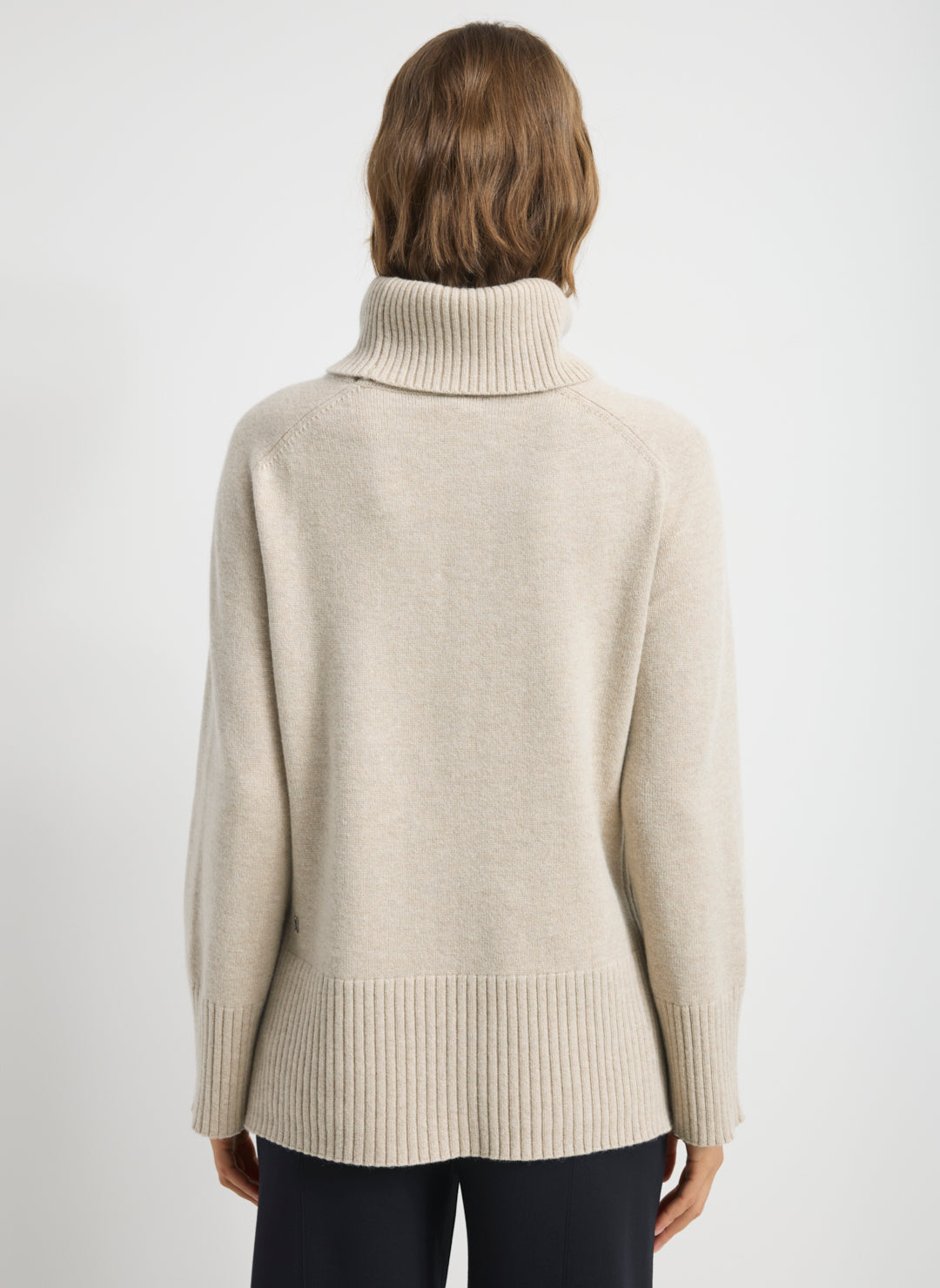 Kit Cashmerino Relaxed Funnel Neck Sweater