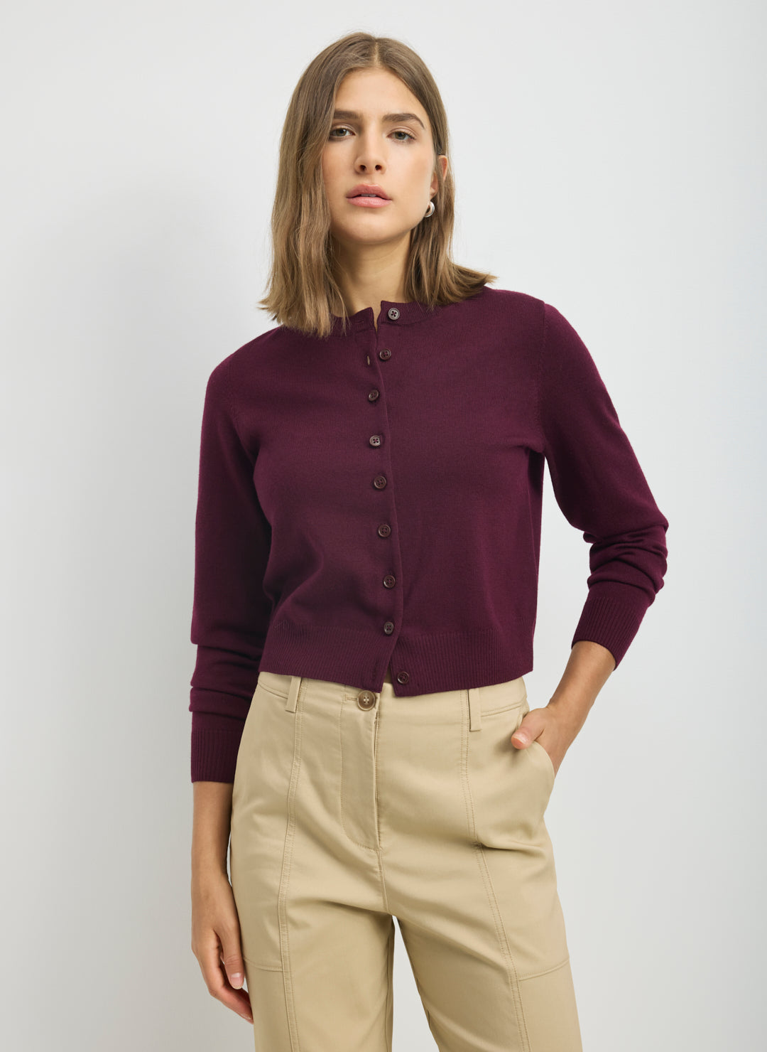 Effortless Merino Classic Cardigan