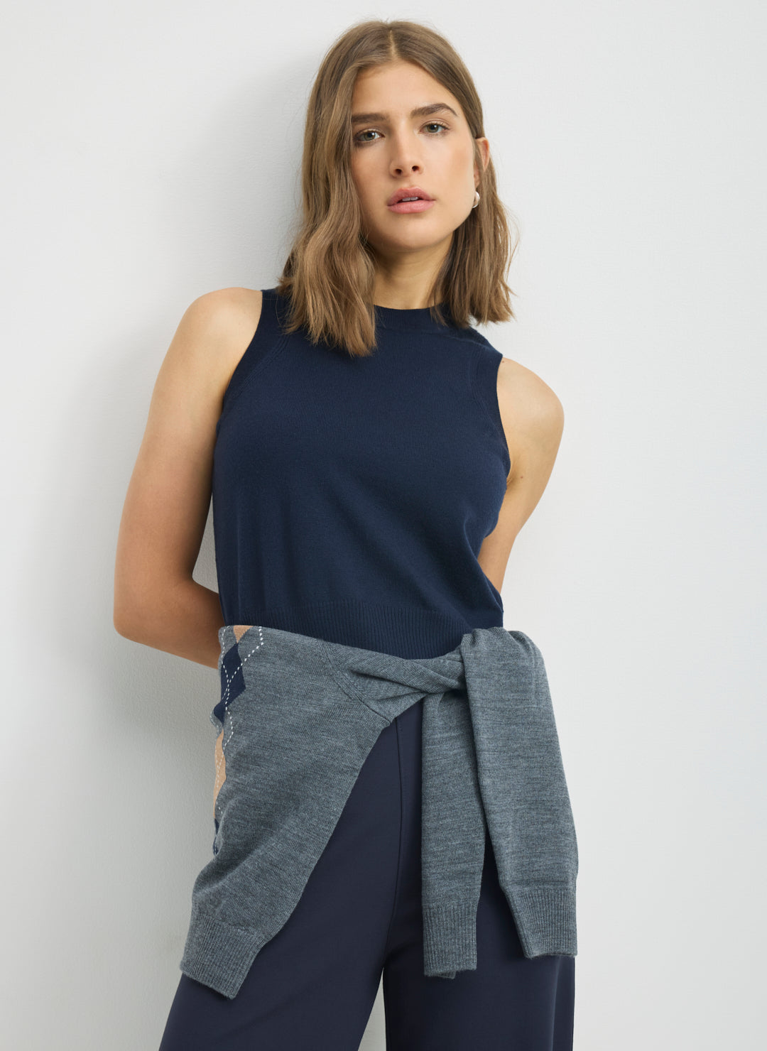 Effortless Merino Shrunken Sweater Vest