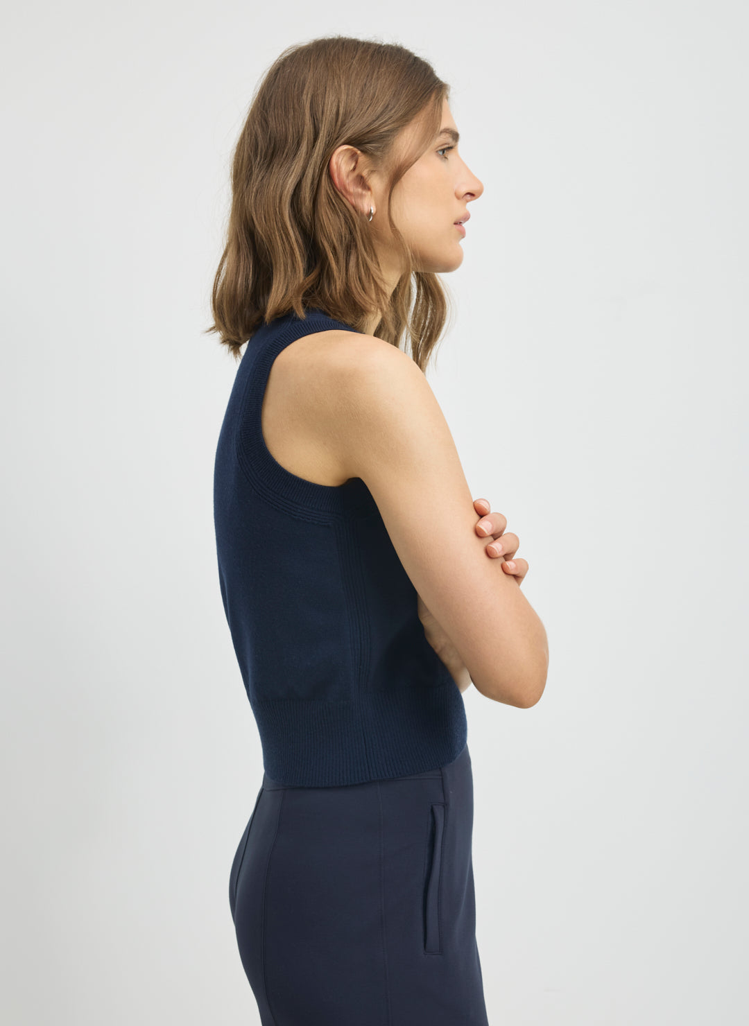 Effortless Merino Shrunken Sweater Vest