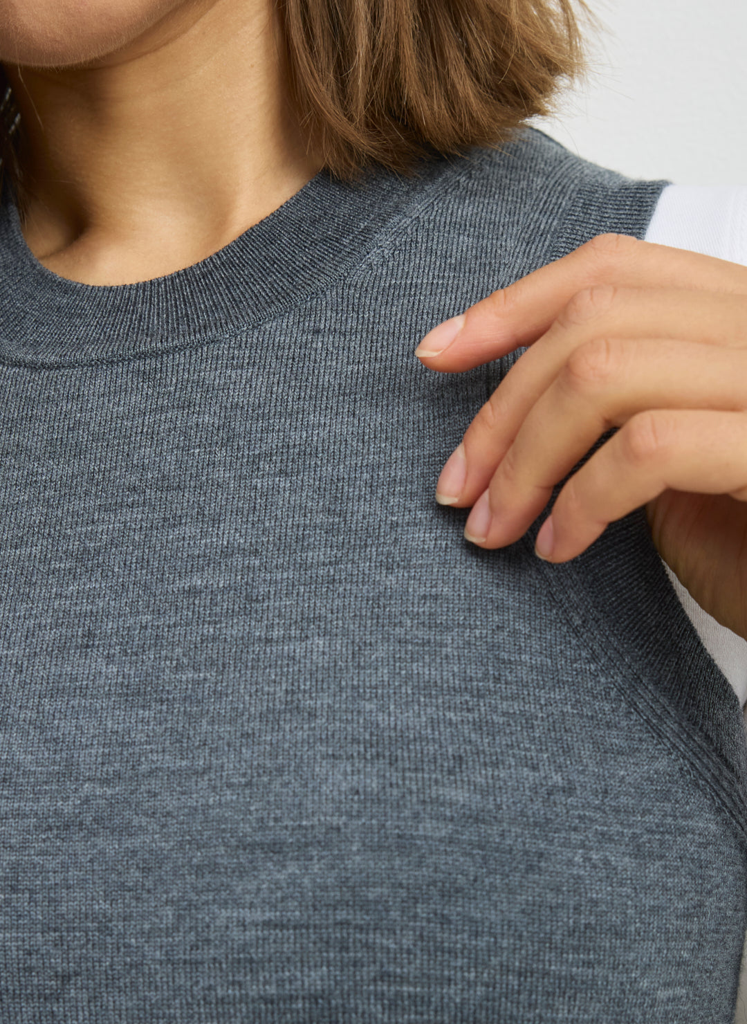 Effortless Merino Shrunken Sweater Vest