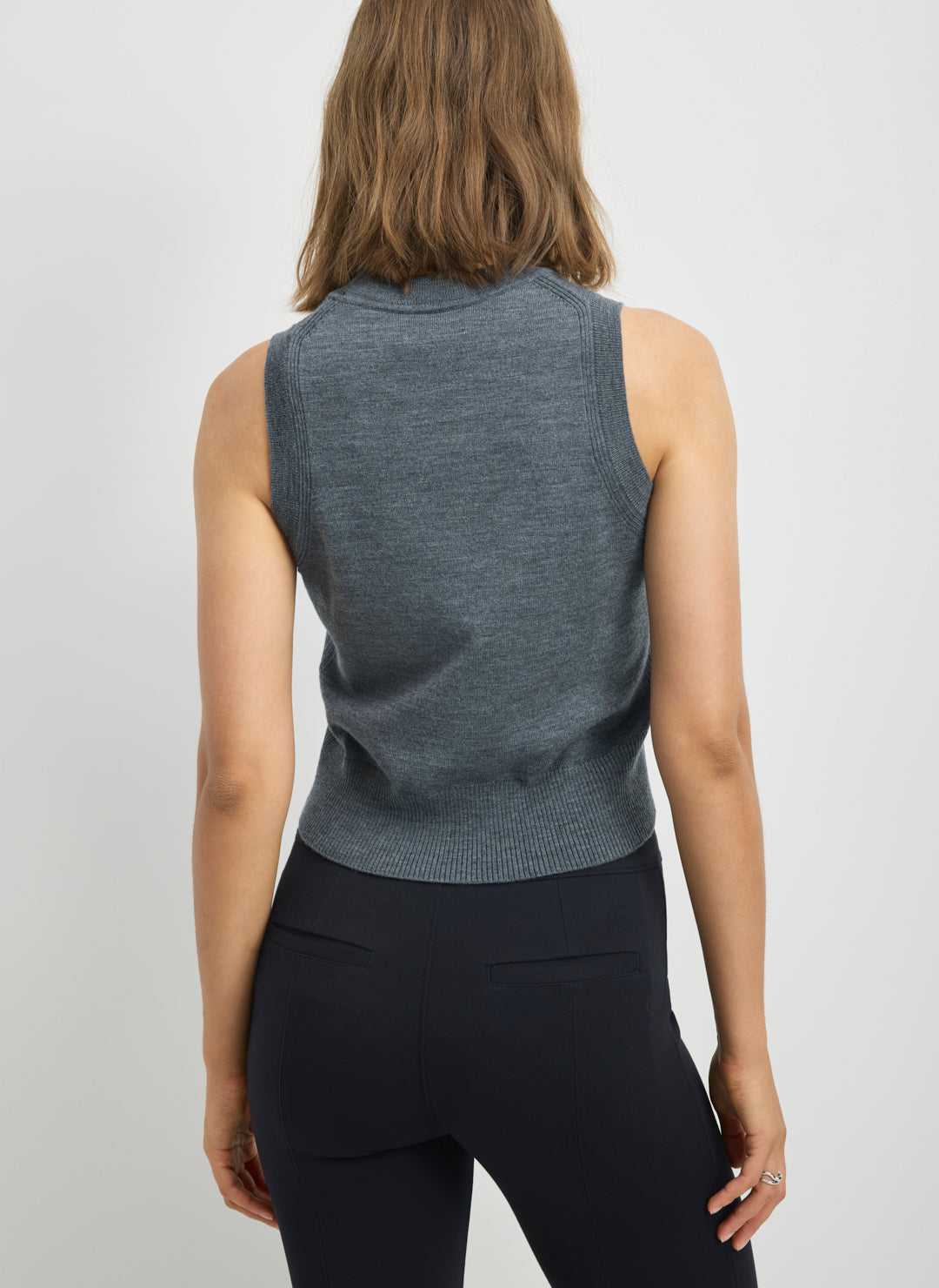 Effortless Merino Shrunken Sweater Vest