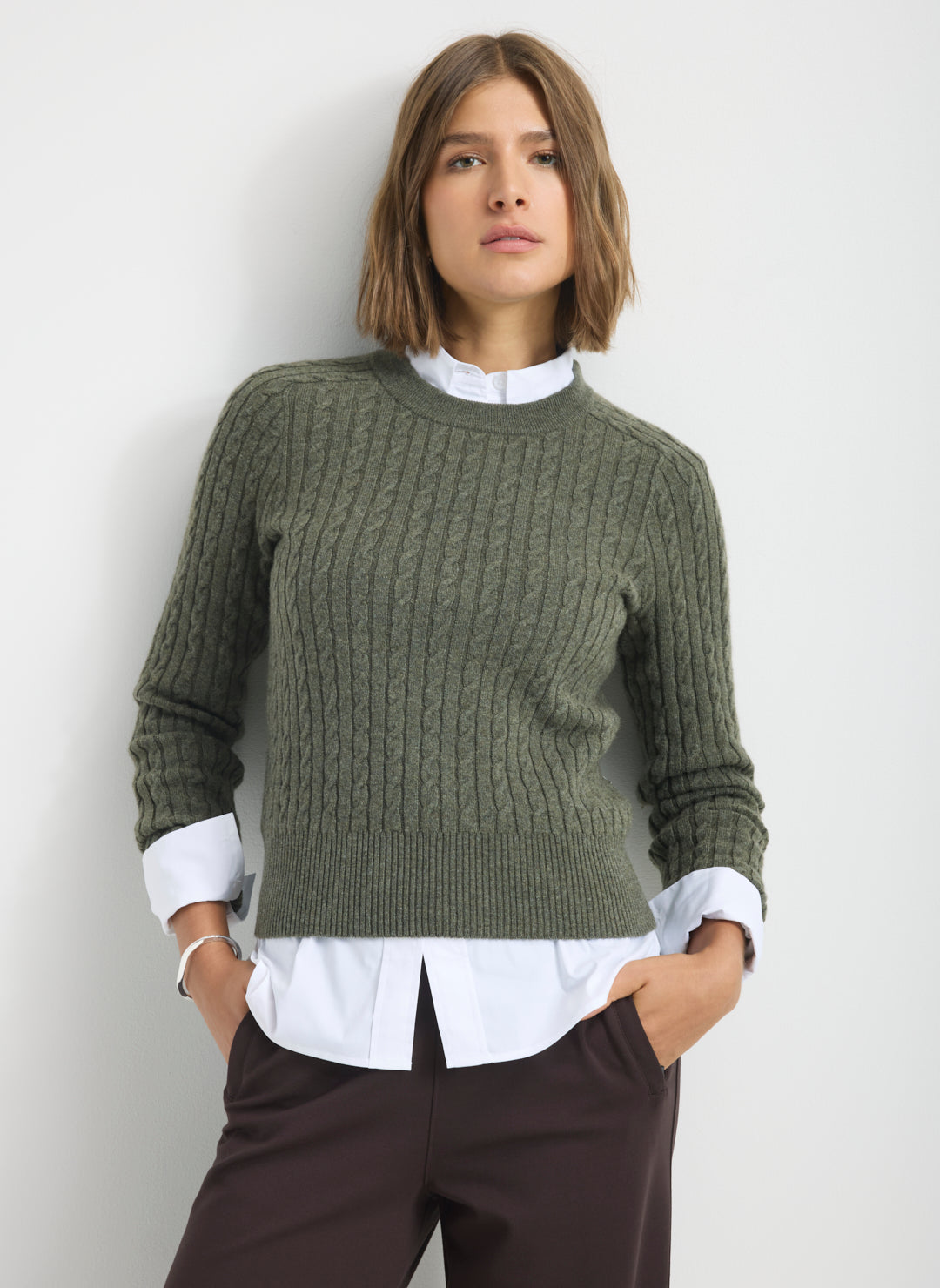 Kit Cashmerino Classic Cable Sweater