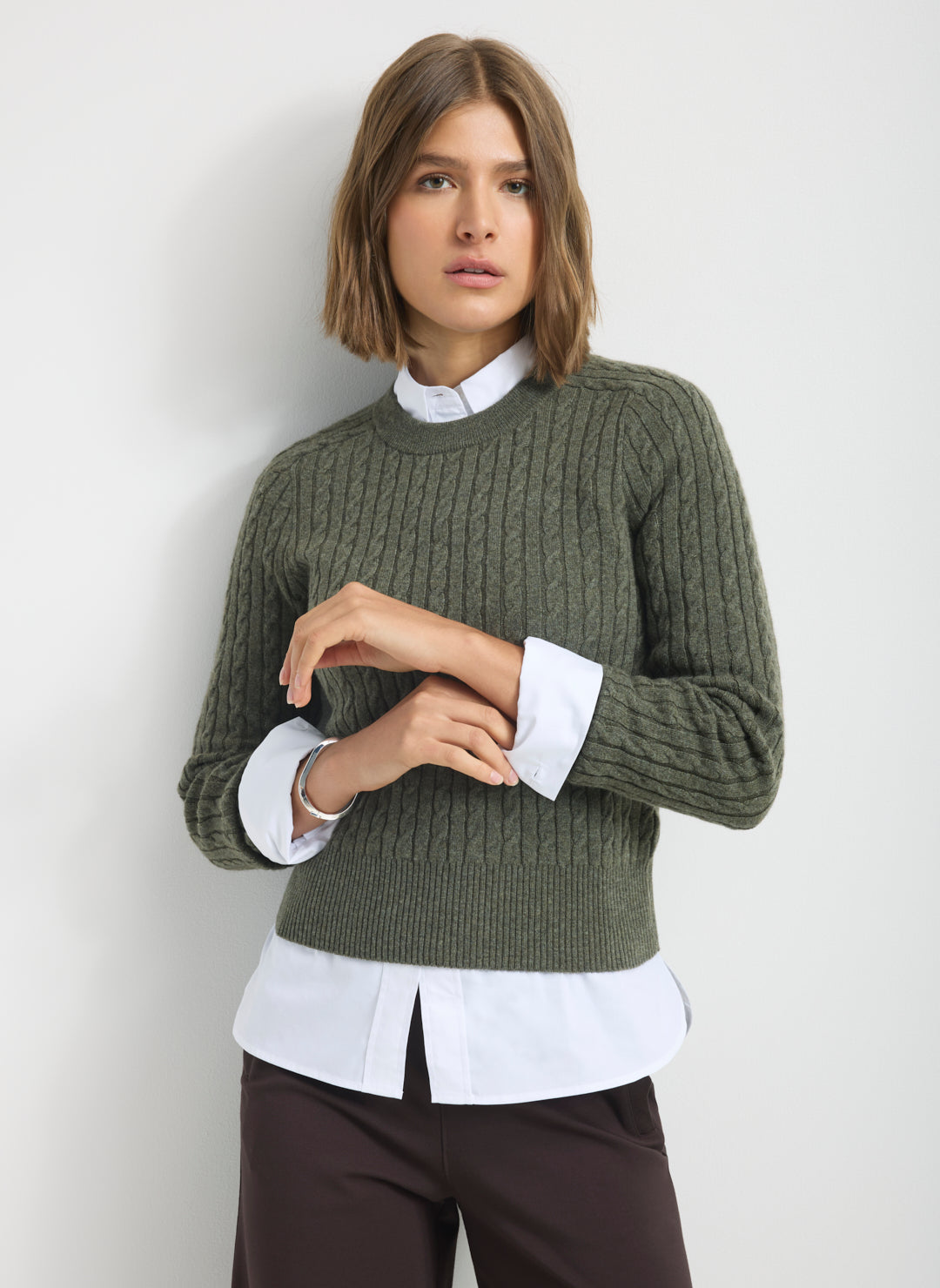 Kit Cashmerino Classic Cable Sweater