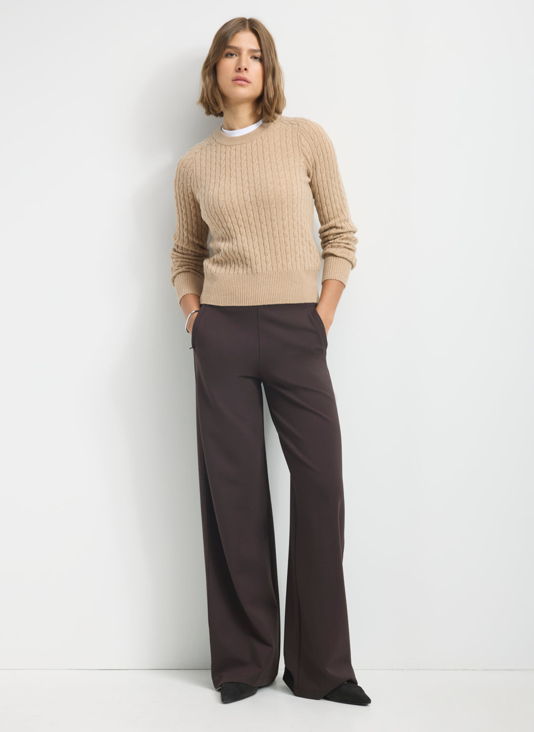 Kit Cashmerino Classic Cable Sweater