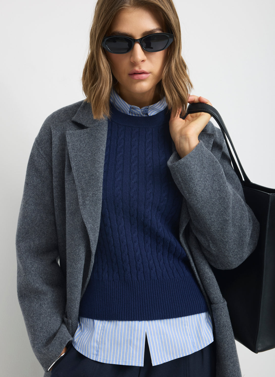 Kit Cashmerino Classic Cable Sweater