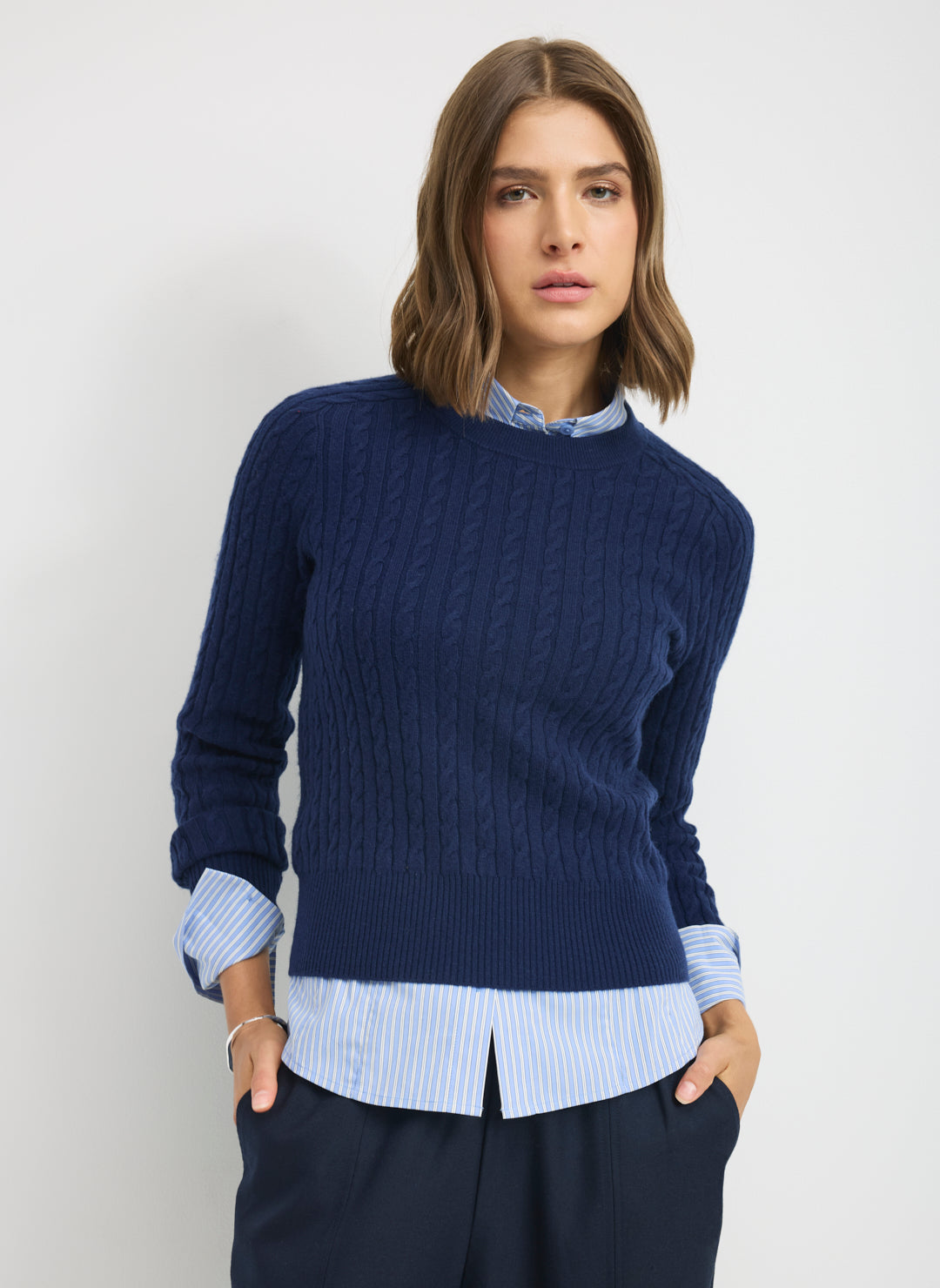 Kit Cashmerino Classic Cable Sweater